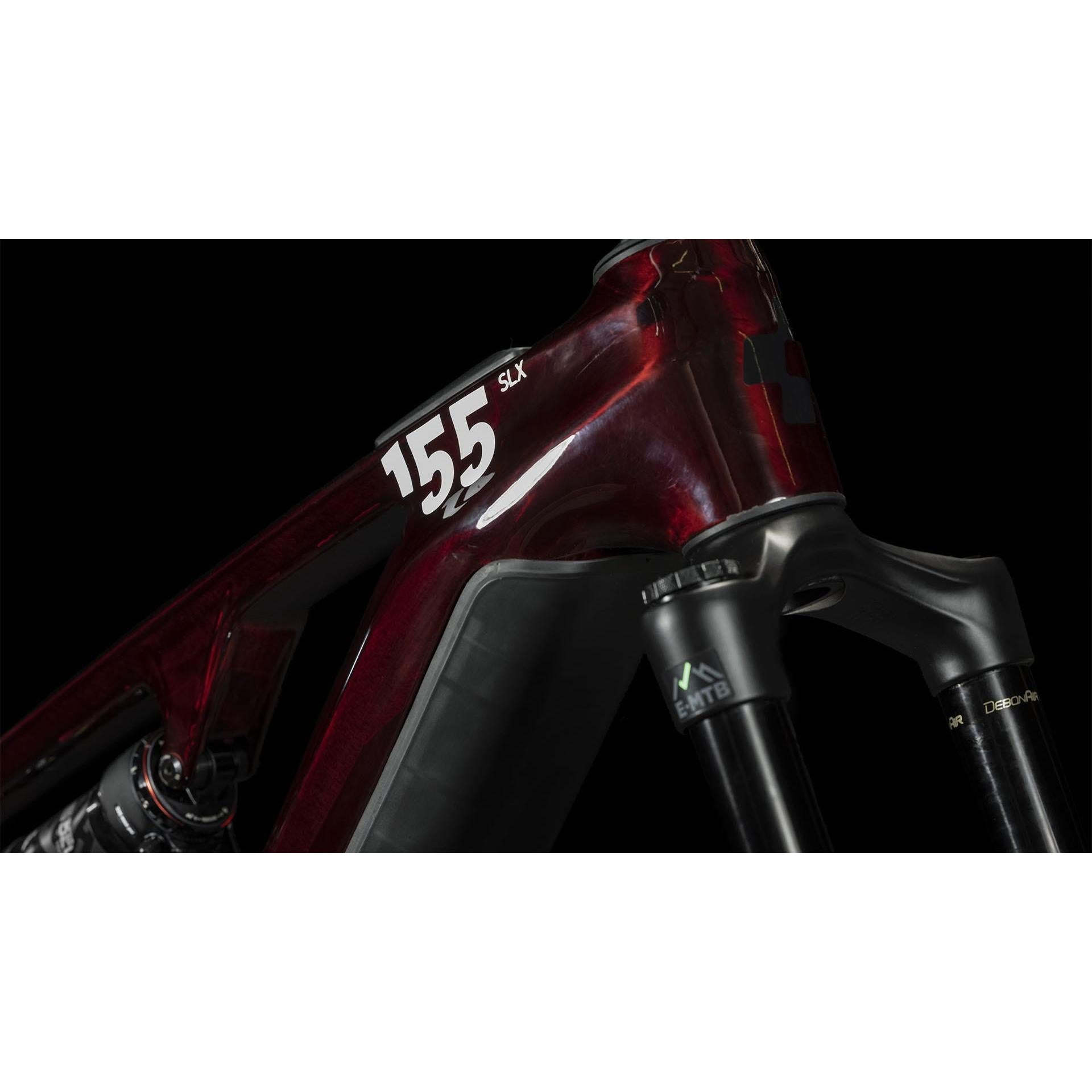 cube e bike 155 Cube Stereo Hybrid ONE55 C:68X SLX 750 Electric Mountain Bike 29'' Liq – 99 Bikes