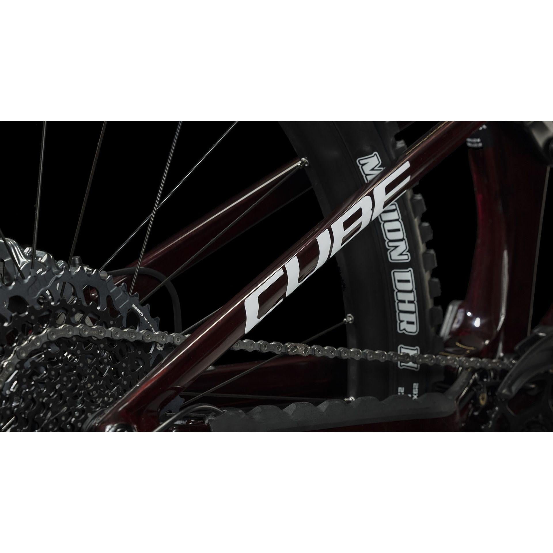 Cube Stereo Hybrid ONE55 C:68X SLX 750 Electric Mountain Bike 29'' Liquid Red n Carbon