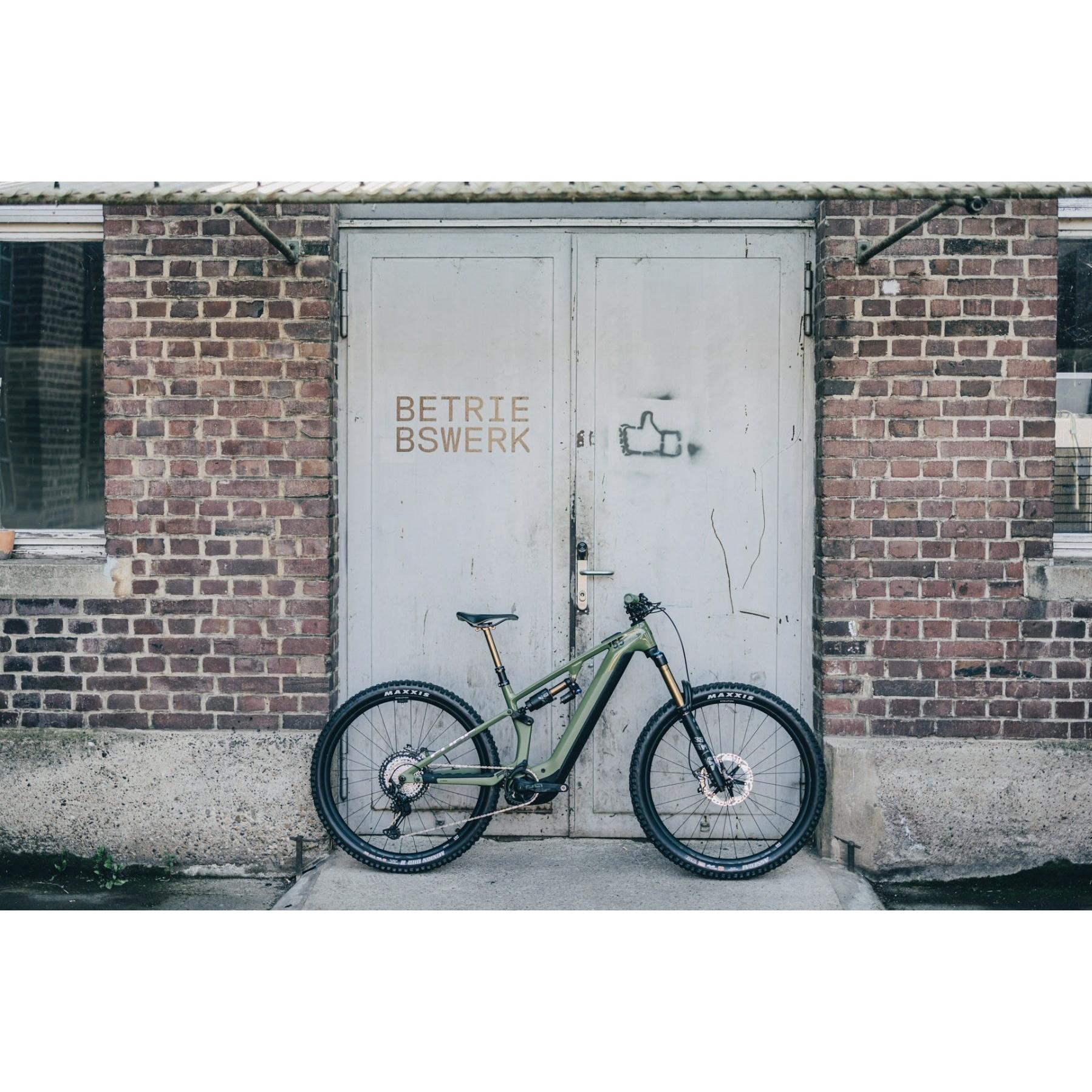Cube Stereo Hybrid ONE55 C:68X TM 750 Electric Mountain Bike 29'' Olive n Chrome