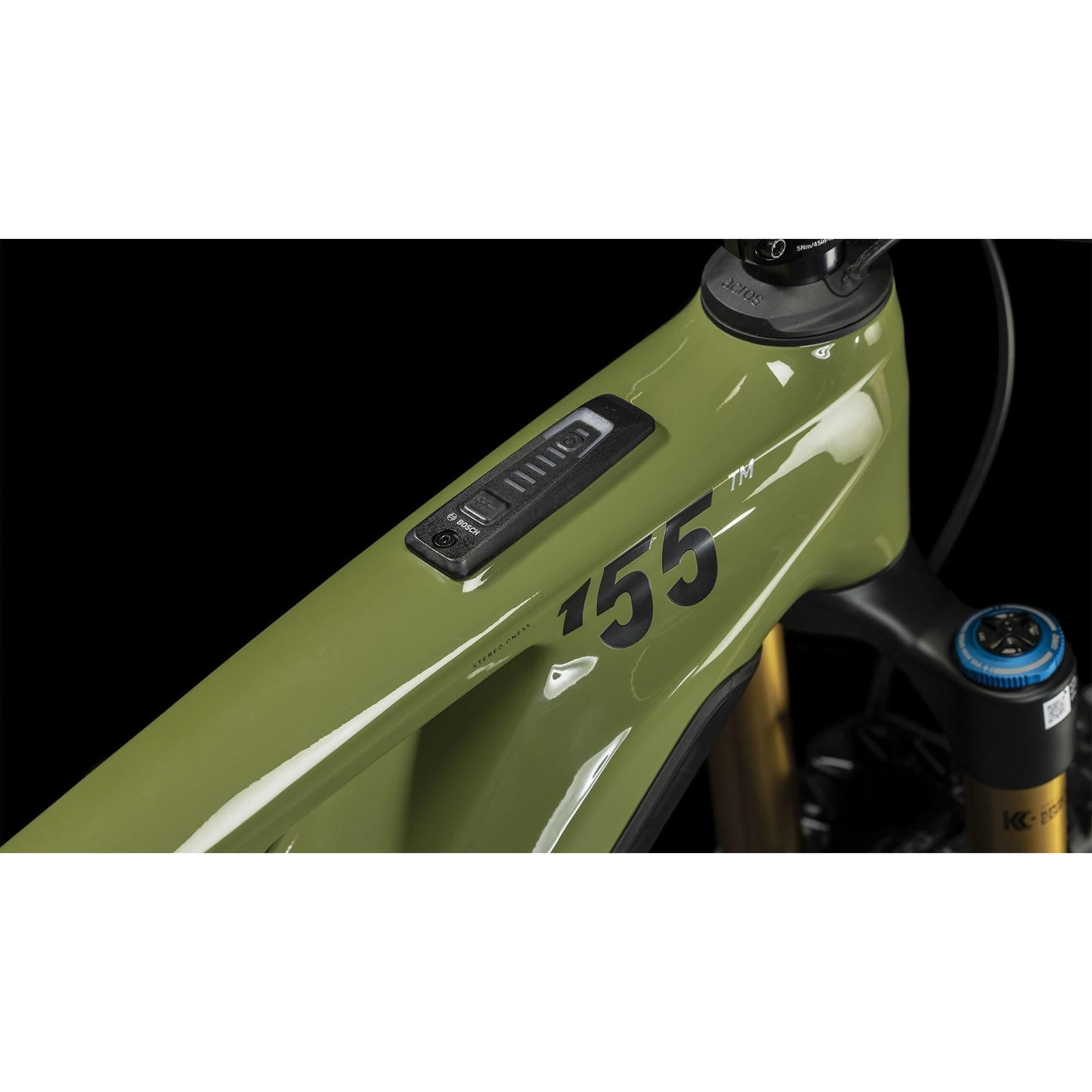 Cube Stereo Hybrid ONE55 C:68X TM 750 Electric Mountain Bike 29'' Olive n Chrome