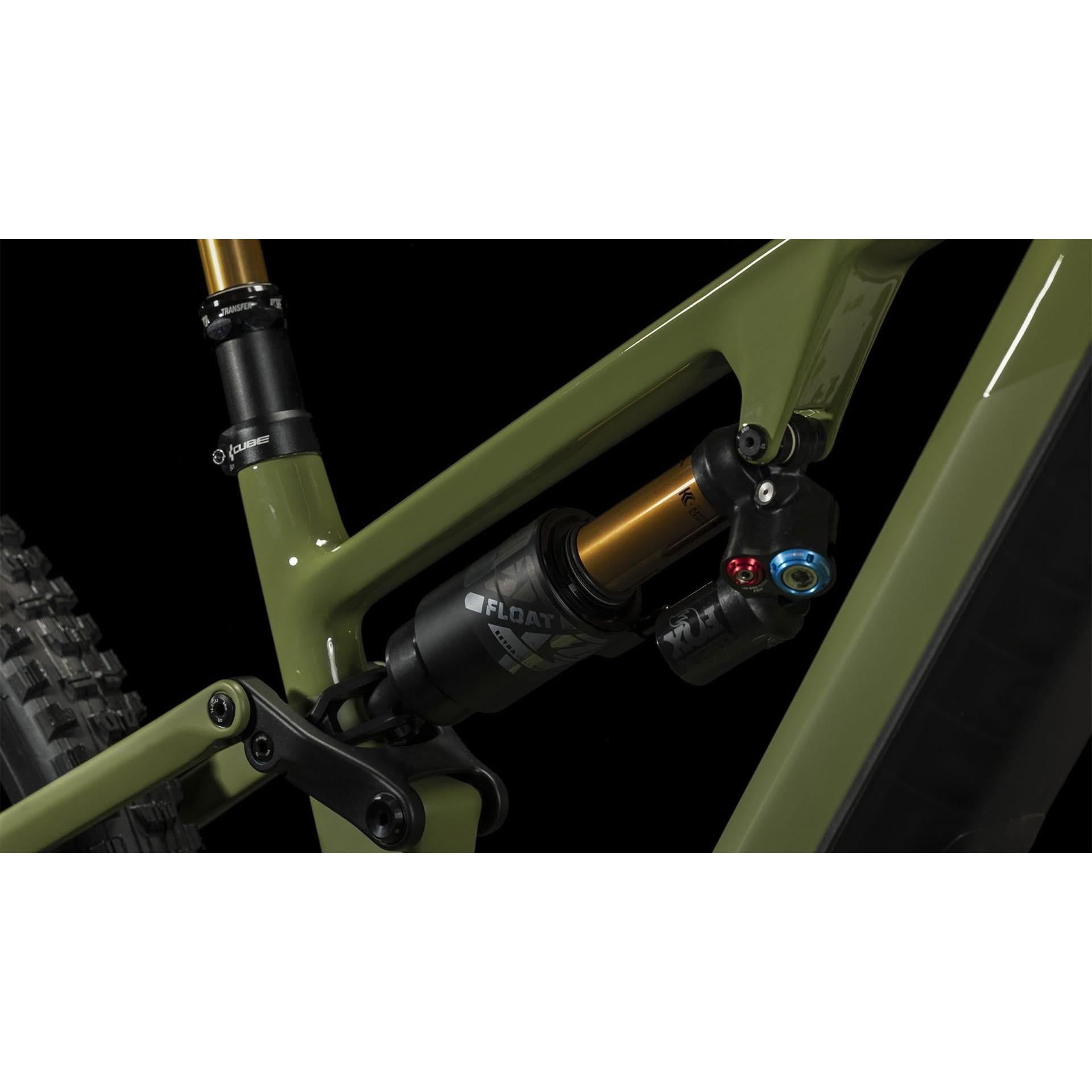 Cube Stereo Hybrid ONE55 C:68X TM 750 Electric Mountain Bike 29'' Olive n Chrome