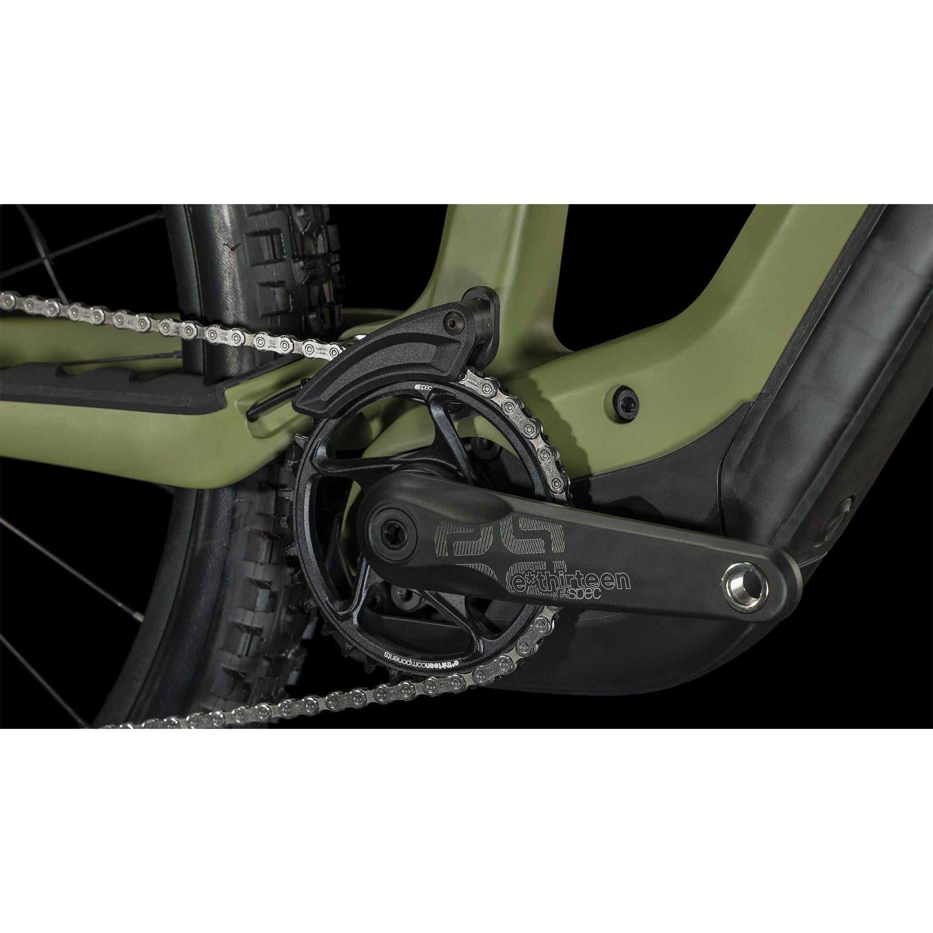 Cube Stereo Hybrid ONE55 C:68X TM 750 Electric Mountain Bike 29'' Olive n Chrome