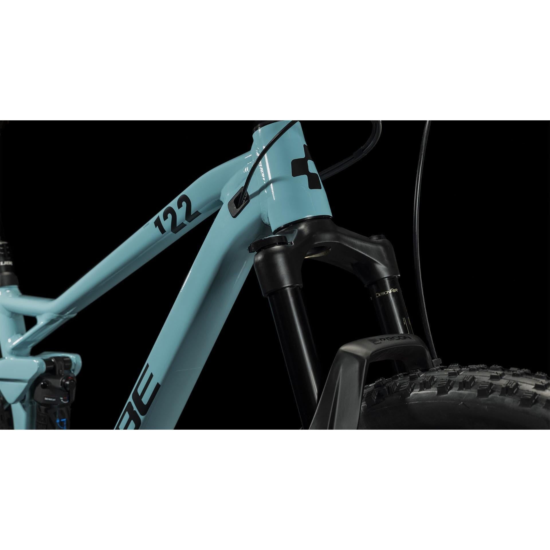 Cube Stereo ONE22 Race Dual Suspension Mountain Bike Maya Blue 'n' Black