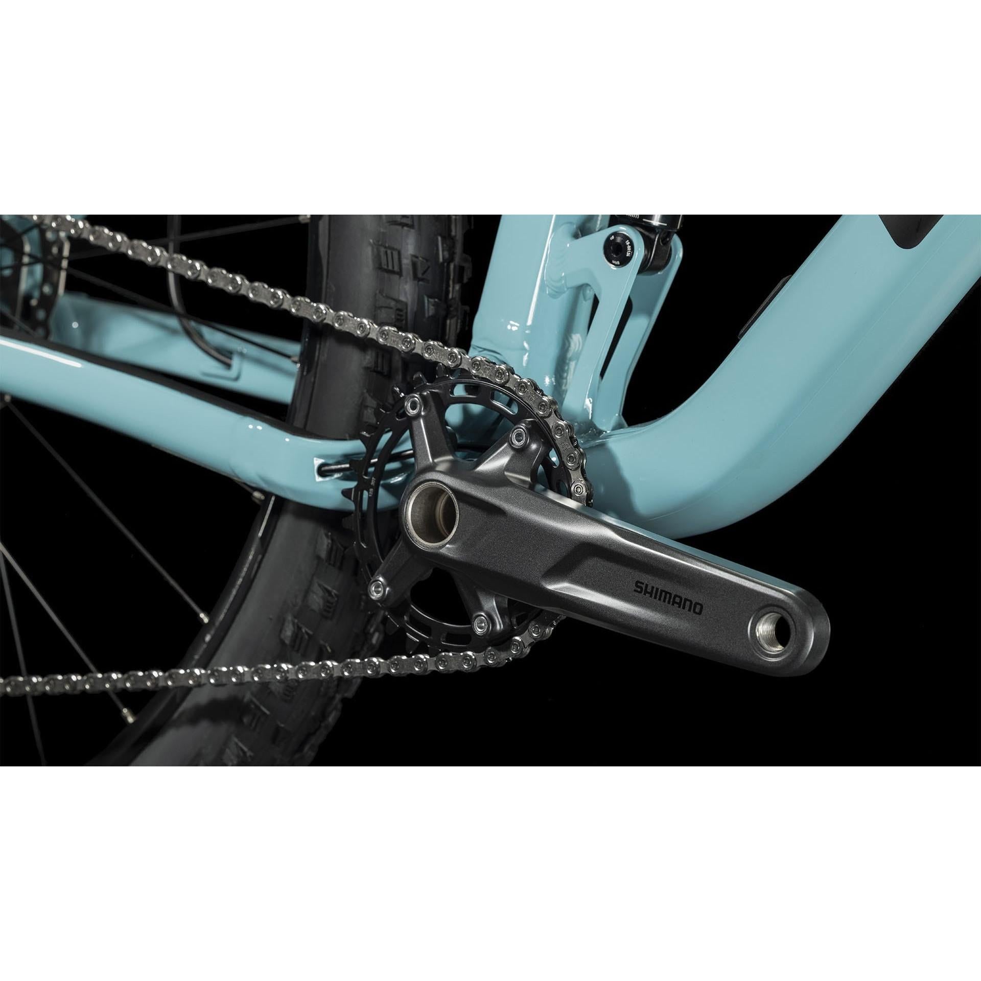 Cube Stereo ONE22 Race Dual Suspension Mountain Bike Maya Blue 'n' Black