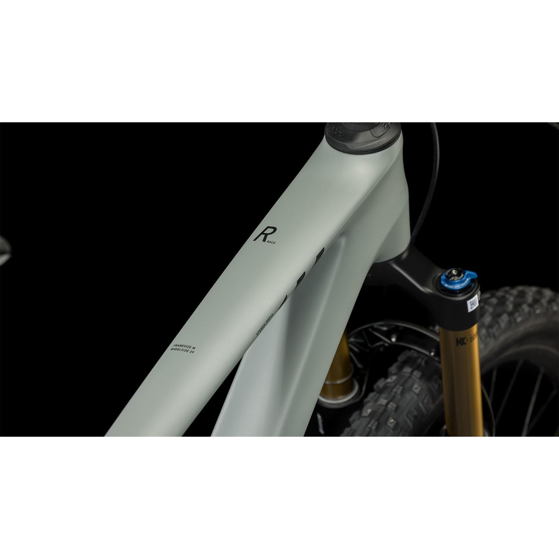 Cube Stereo ONE44 C:62 Race Dual Suspension Mountain Bike Swamp Grey/Black