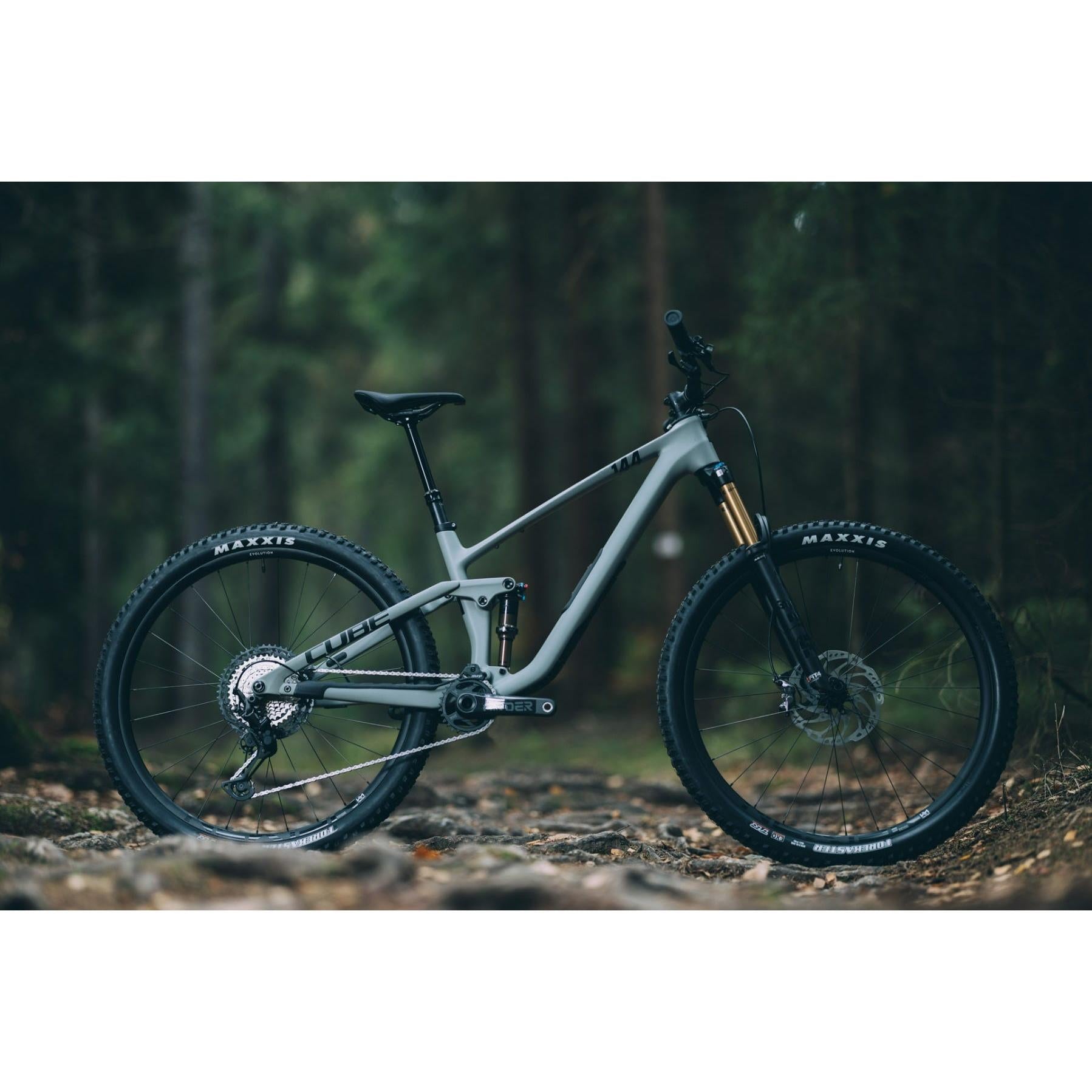 Cube Stereo ONE44 C:62 Race Dual Suspension Mountain Bike Swamp Grey/Black