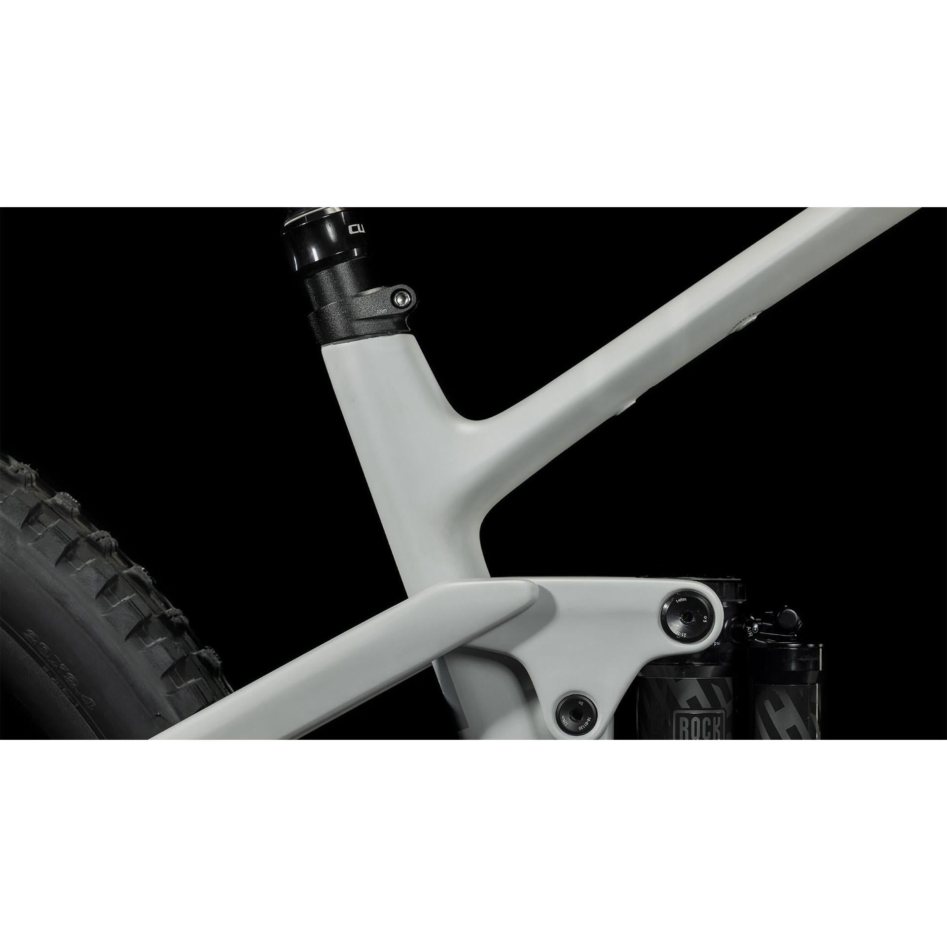 Cube Stereo ONE55 C:62 Race 29 Dual Suspension Mountain Bike Light Grey/Grey