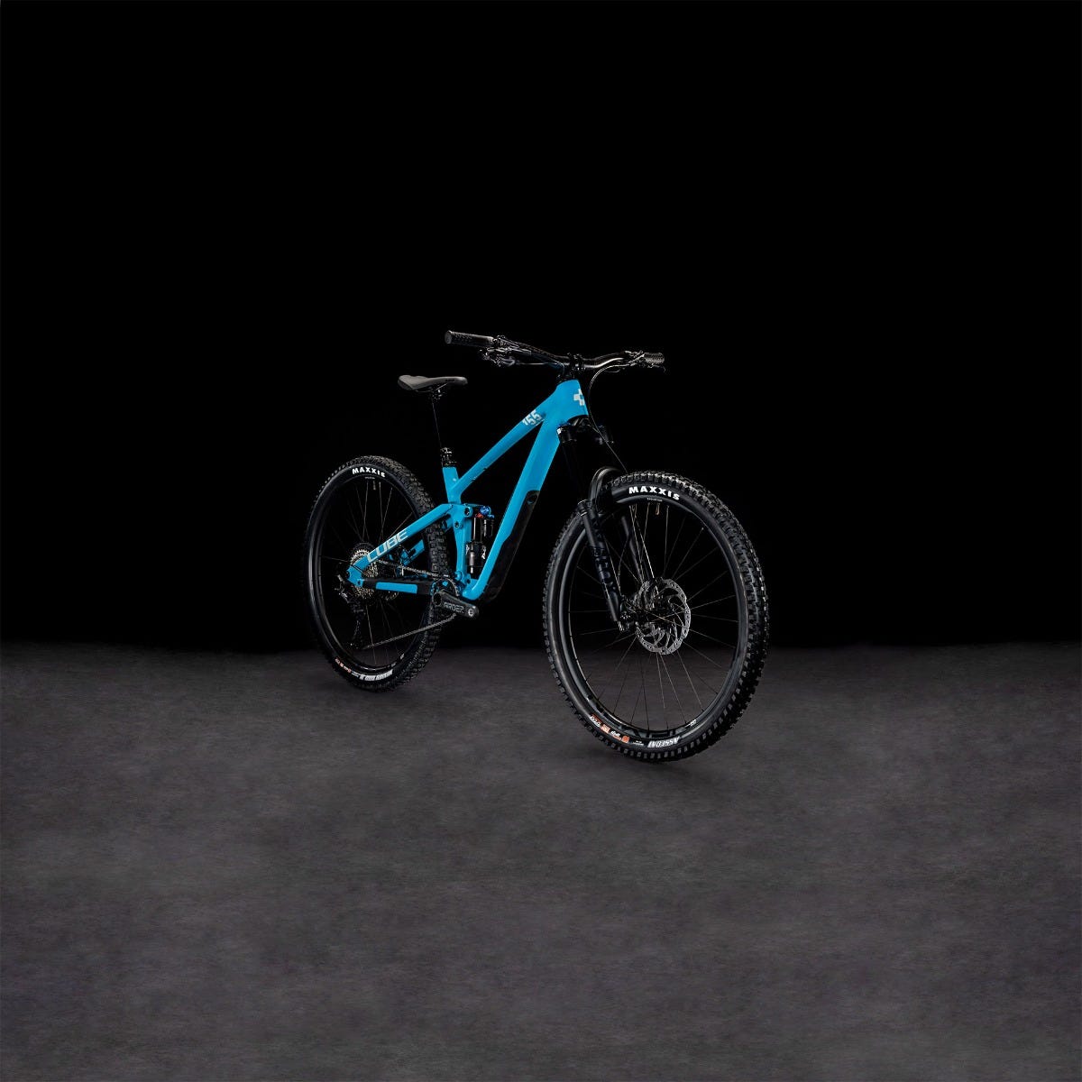 Cube Stereo ONE55 C:62 SLX 29 Full Suspension Mountain Bike Bondi Blue 'n' Grey