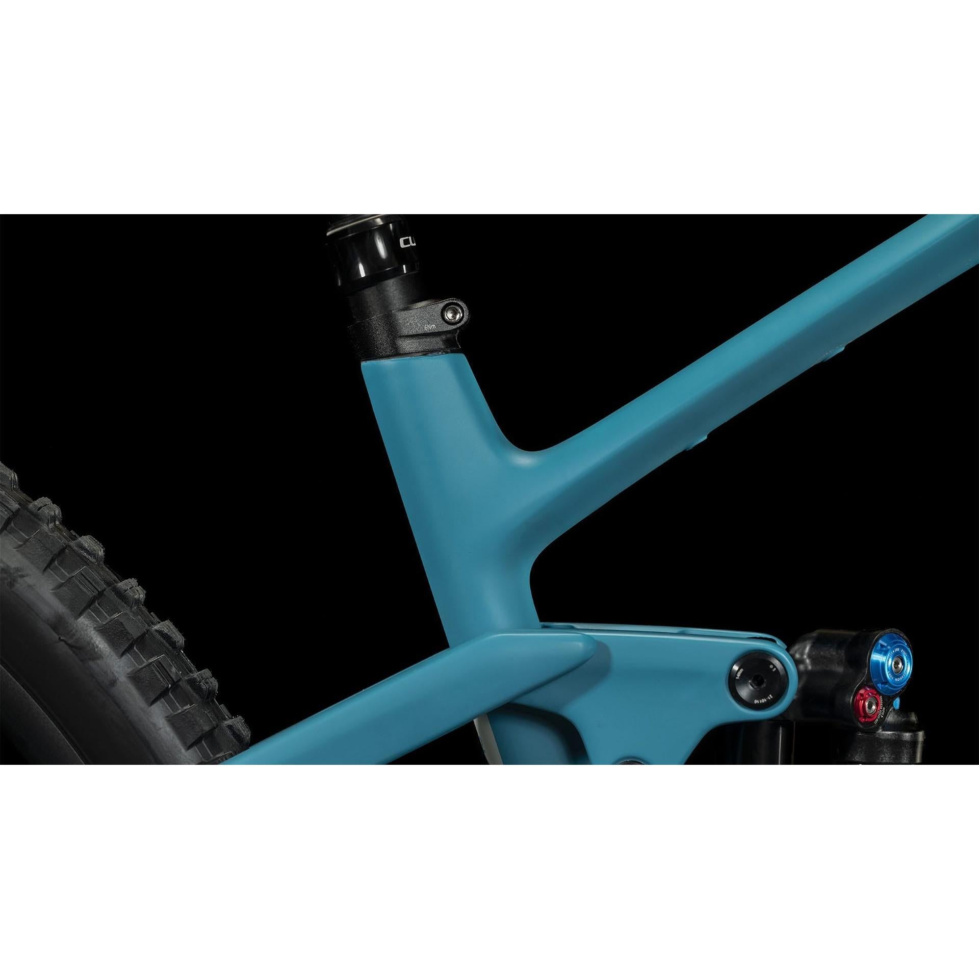Cube Stereo ONE55 C:62 SLX 29 Full Suspension Mountain Bike Bondi Blue 'n' Grey