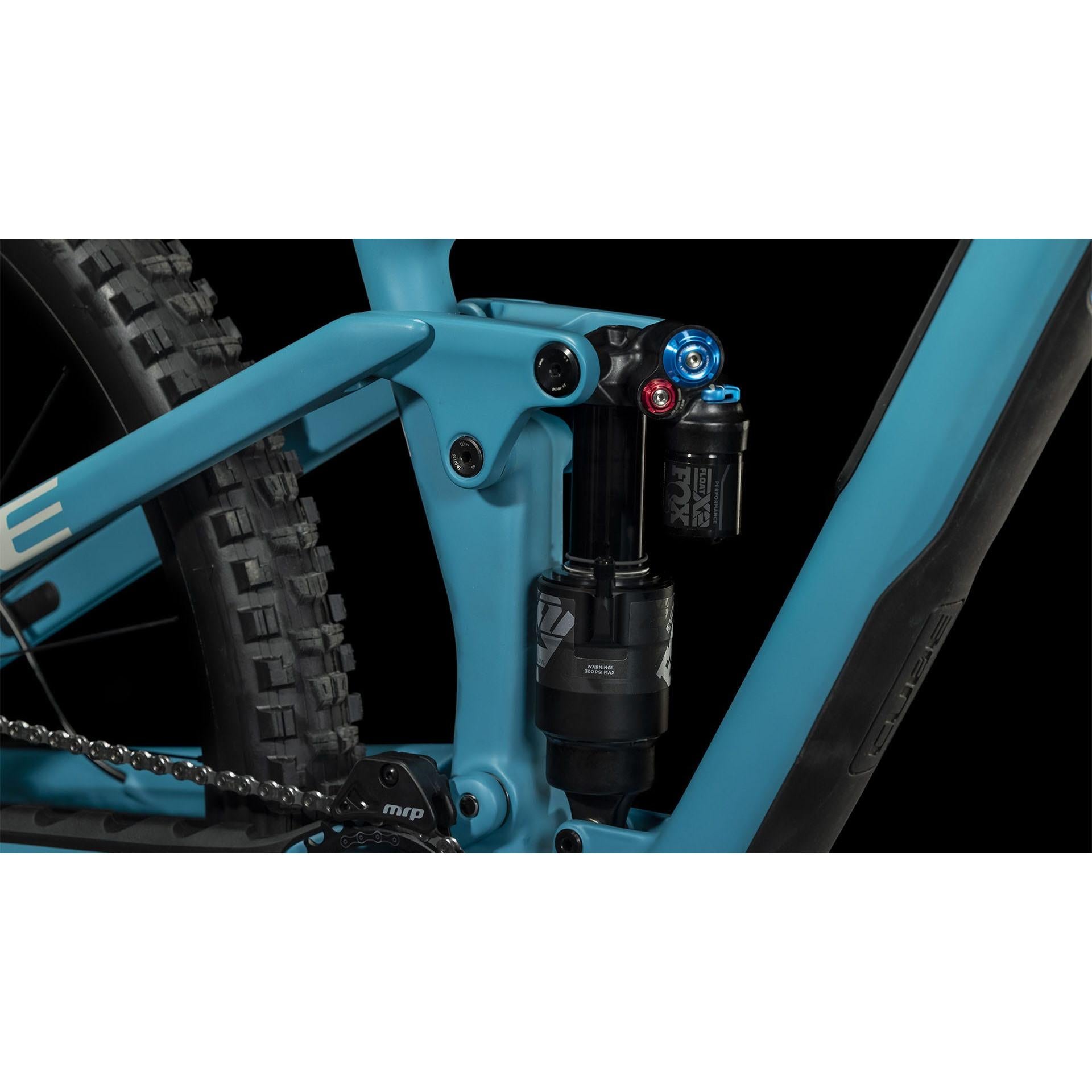 Cube Stereo ONE55 C:62 SLX 29 Full Suspension Mountain Bike Bondi Blue 'n' Grey