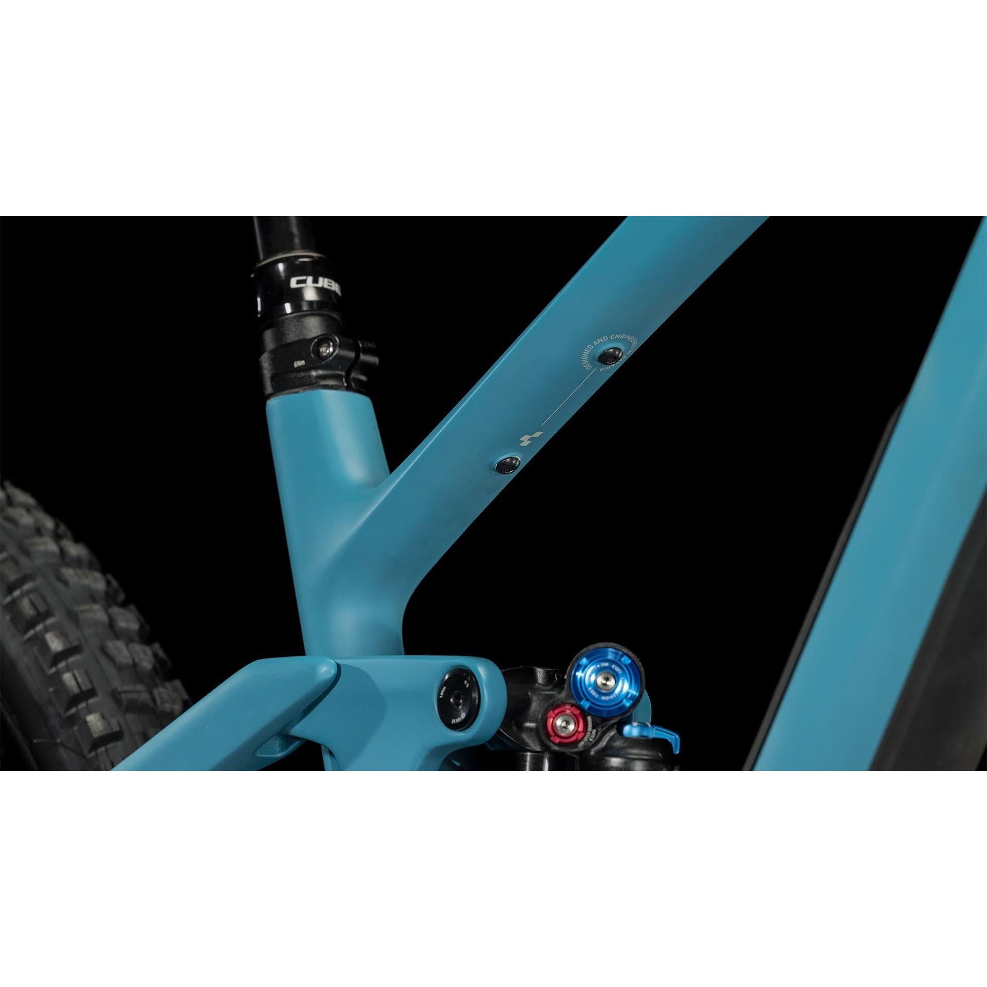Cube Stereo ONE55 C:62 SLX 29 Full Suspension Mountain Bike Bondi Blue 'n' Grey