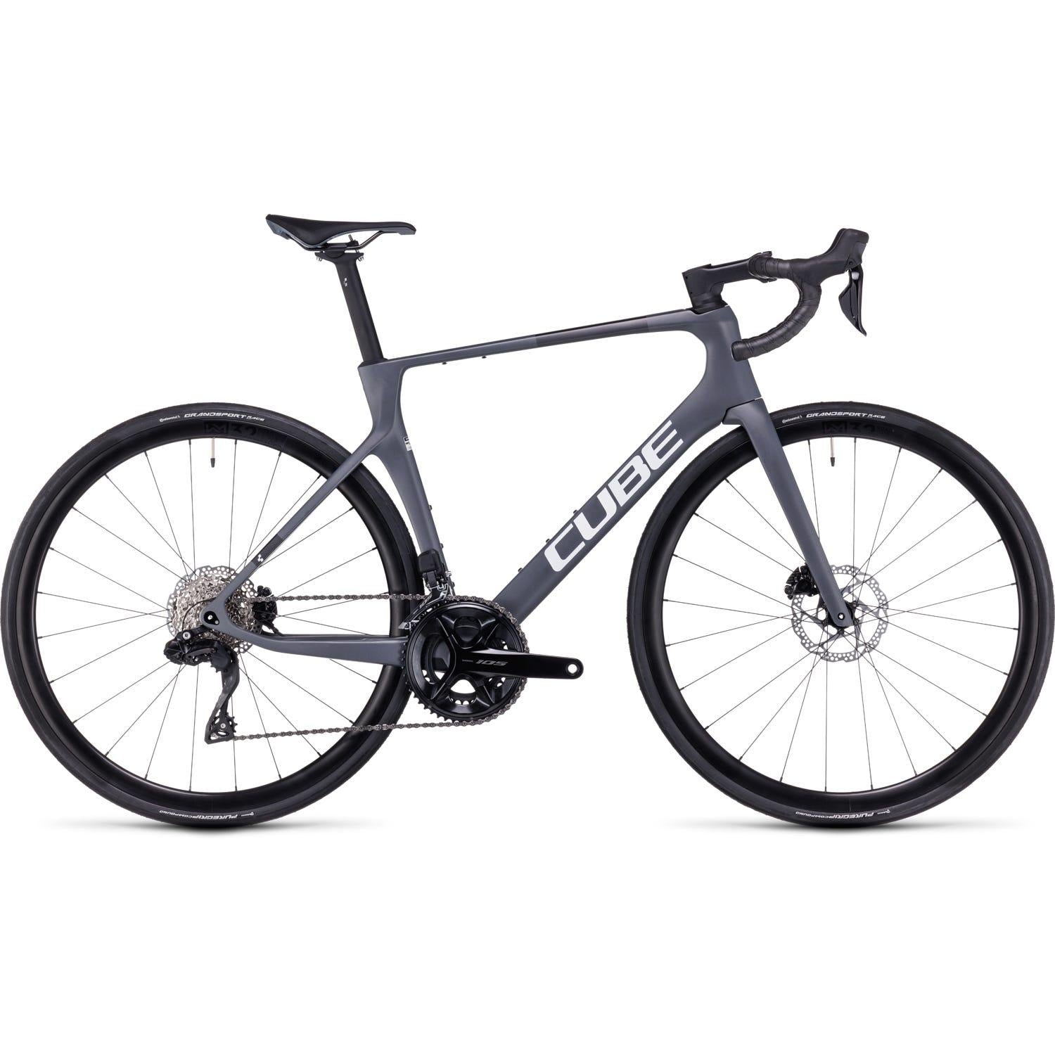 Cube Agree C:62 Road Race Bike grey'n'black
