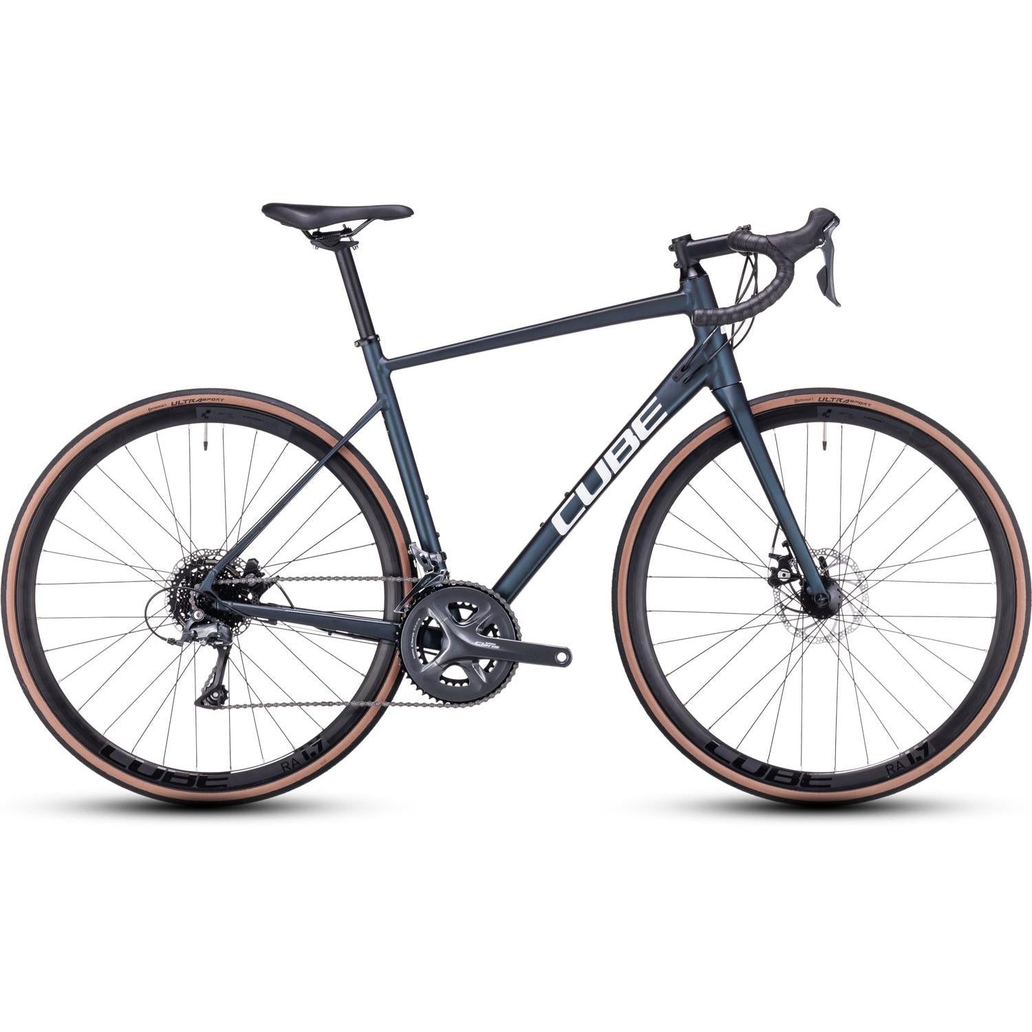 Cube Attain Road Bike deepblue'n'white