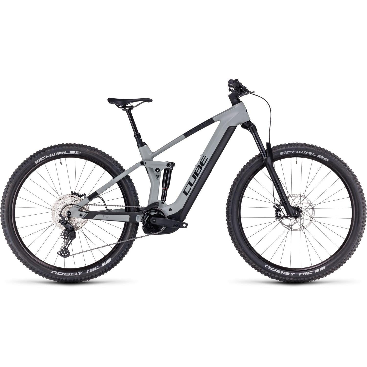 Cube Stereo Hybrid 140 HPC Pro 625 Electric Trail Bike 625Wh Battery swampgrey'n'black