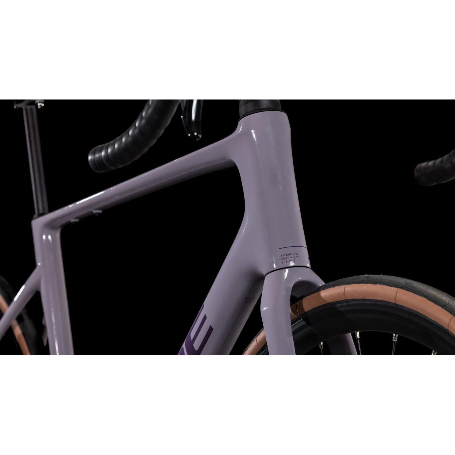 Cube Attain C:62 Race Road Bike Plumgrey'n'Brink β 99 Bikes