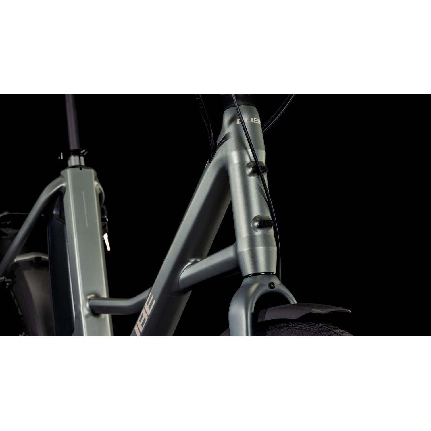 Cube Compact Hybrid Comfort 500 Electric Compact Bike Flashgrey'n'Smoke