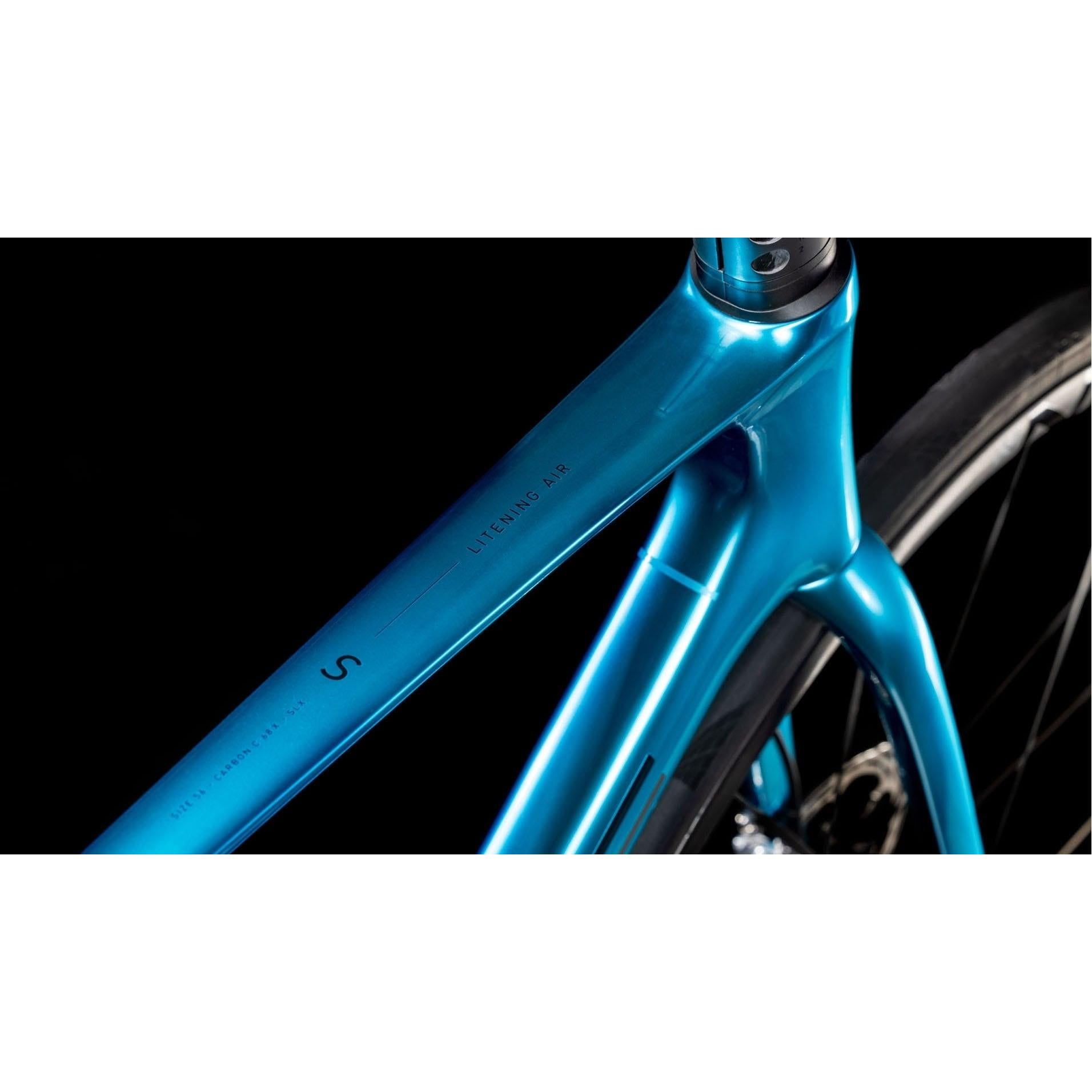 Cube Litening AIR C:68X SLX Aero Road Bike Chromeblue'n'Carbon