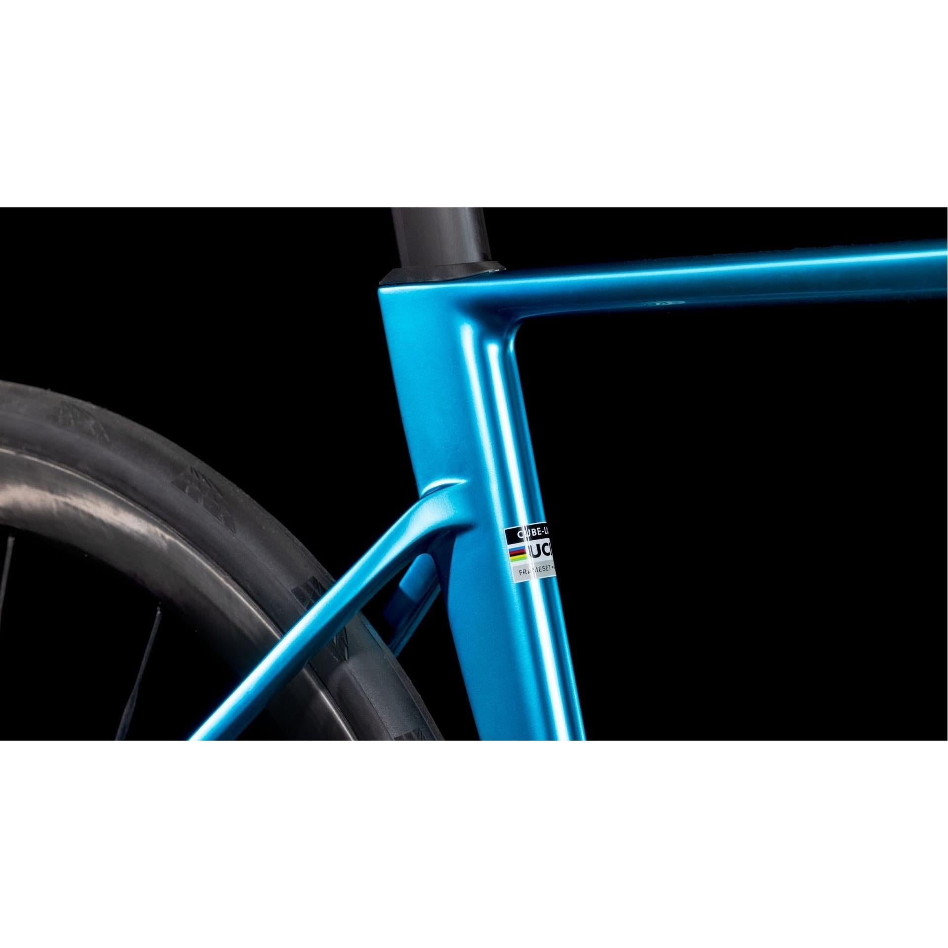 Cube Litening AIR C:68X SLX Aero Road Bike Chromeblue'n'Carbon