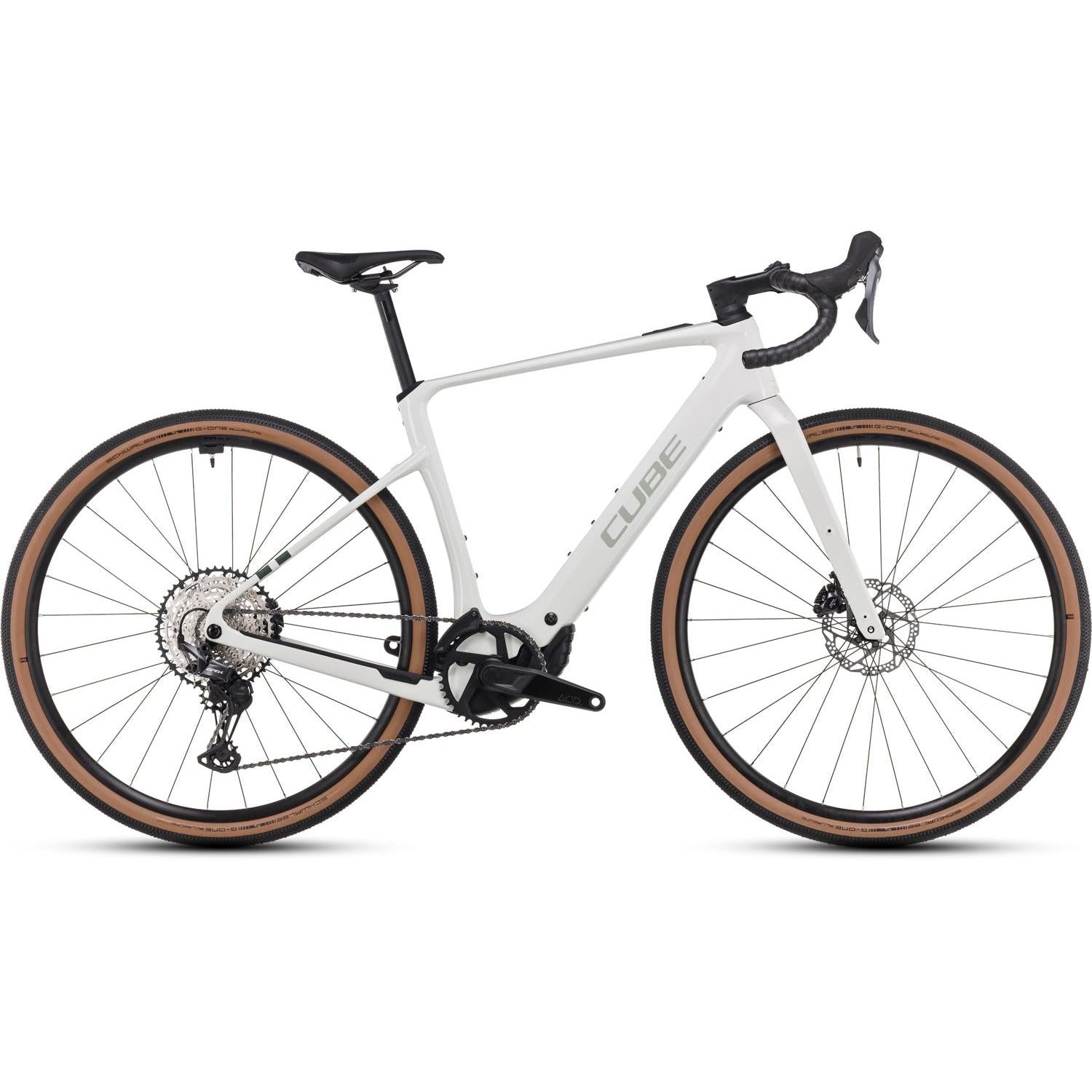 Cube Nuroad Hybrid C:62 Race 400X Electric Gravel Bike Desertstone'n'Green