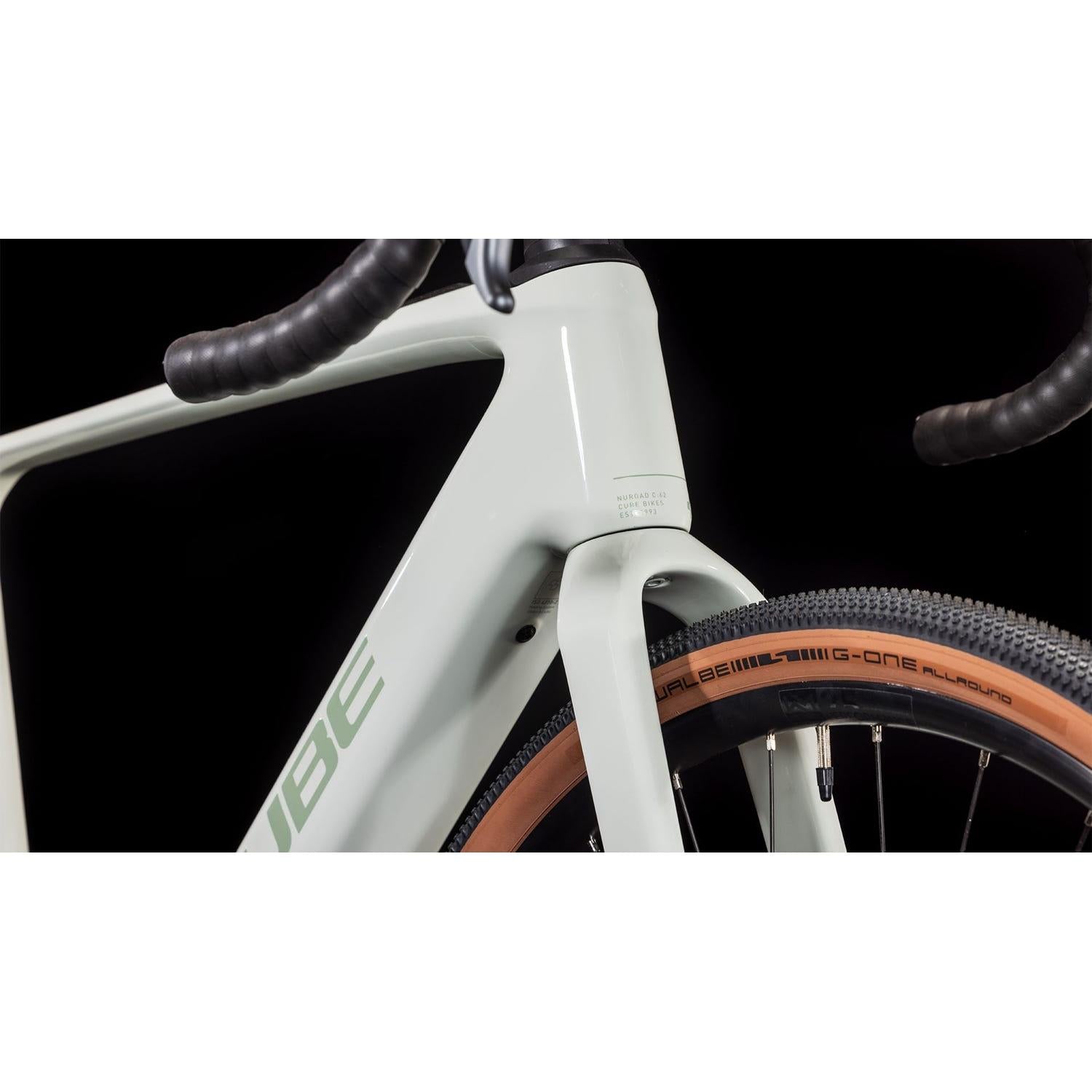 Cube Nuroad Hybrid C:62 Race 400X Electric Gravel Bike Desertstone'n'Green