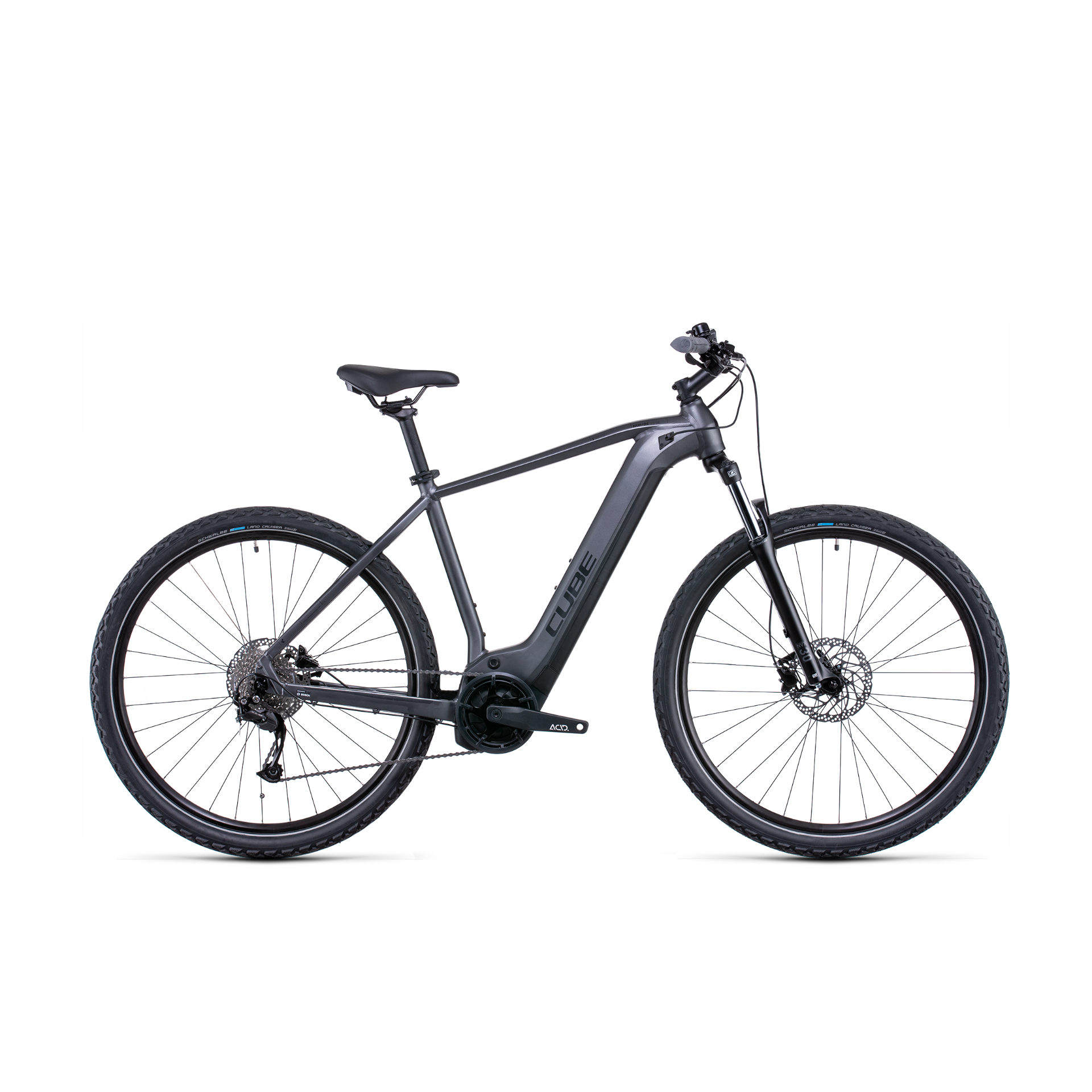 Cube Nuride Hybrid Performance 400 Electric Hybrid Bike Graphite/Black (2022)
