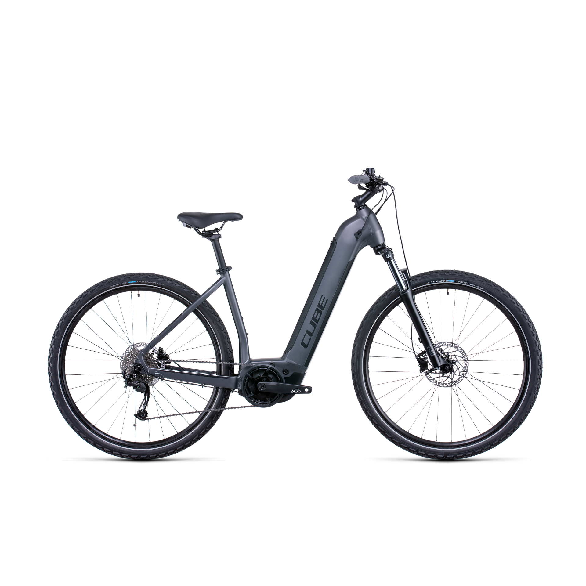 Cube Nuride Hybrid Performance 400 EasyEntry Electric Hybrid Bike Graphite/Black