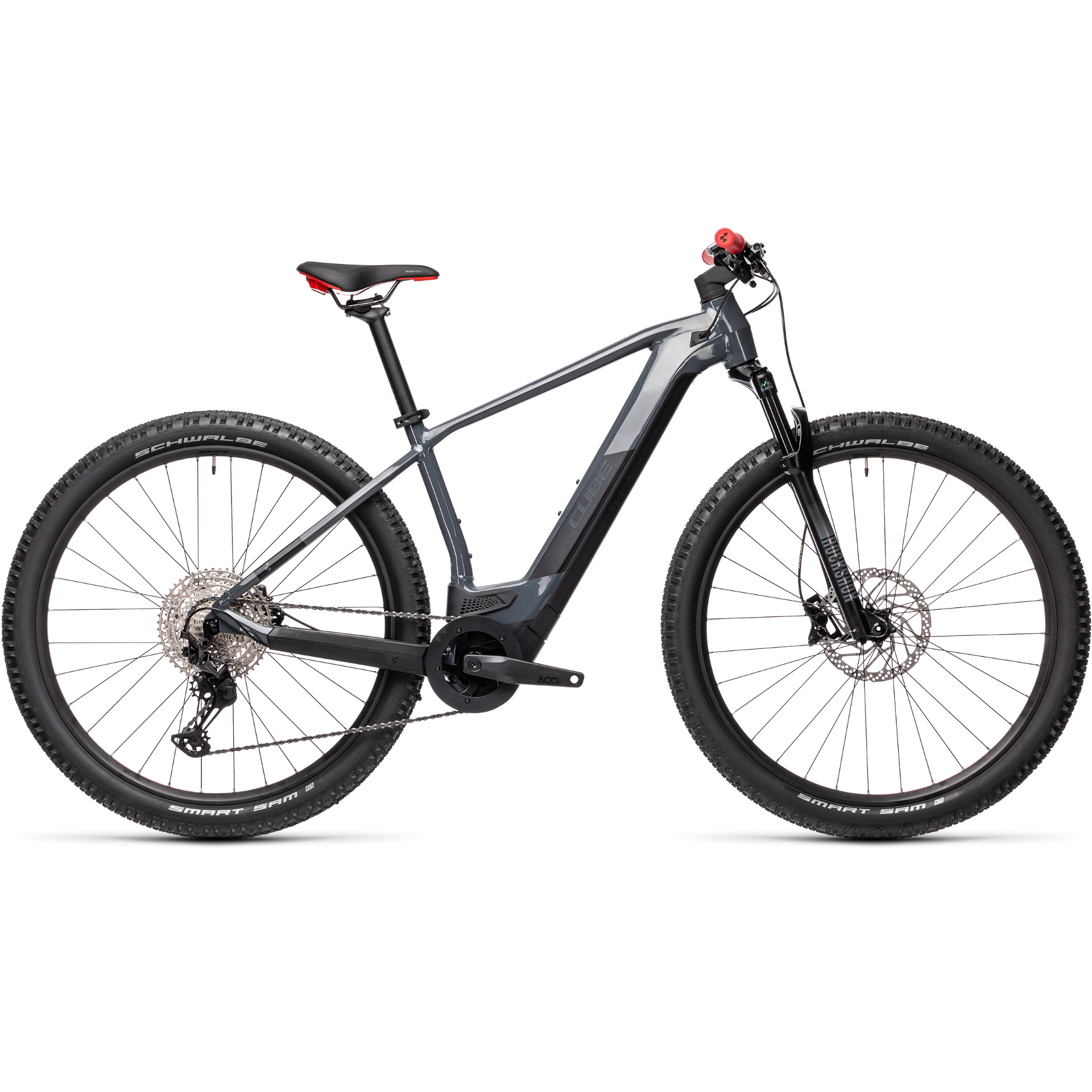 Cube Reaction Hybrid Race 625 Electric Mountain Bike Grey/Red