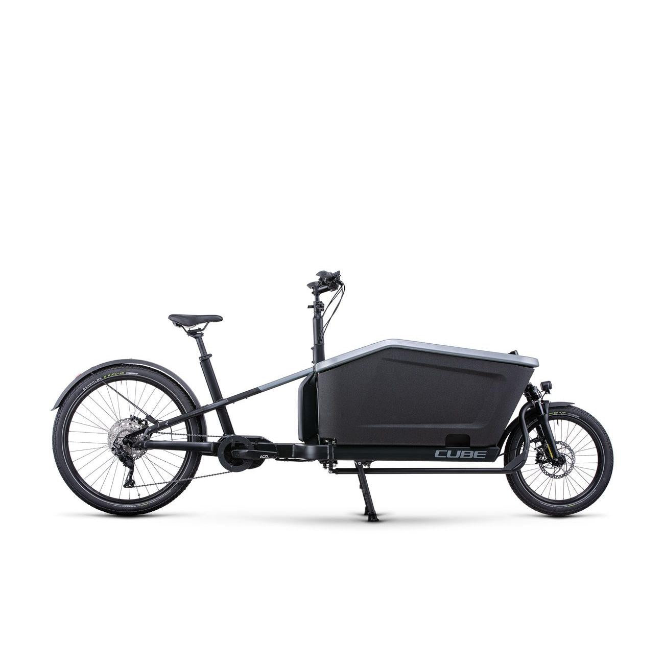 Cube Cargo Sport Hybrid 500 Electric Cargo Bike Flash Grey/Black