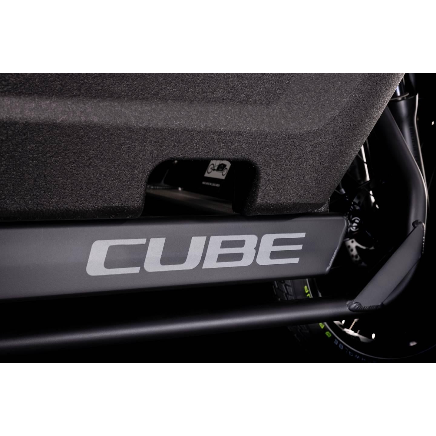 Cube Cargo Sport Hybrid 500 Electric Cargo Bike Flash Grey/Black