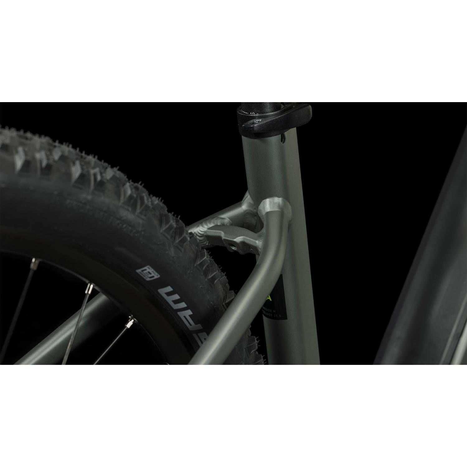 Cube Reaction Pro 625 Easy Entry Electric Hardtail Mountain Bike 625Wh Battery Flashgrey'n'Green