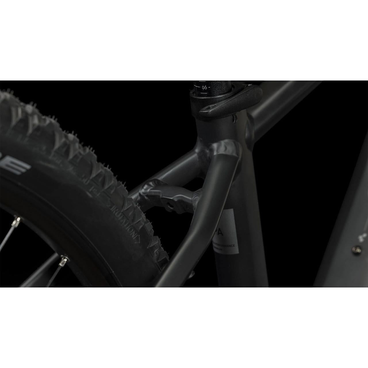 Cube Reaction Hybrid Performance 500 Electric Hardtail Mountain Bike 500Wh Battery black'n'grey