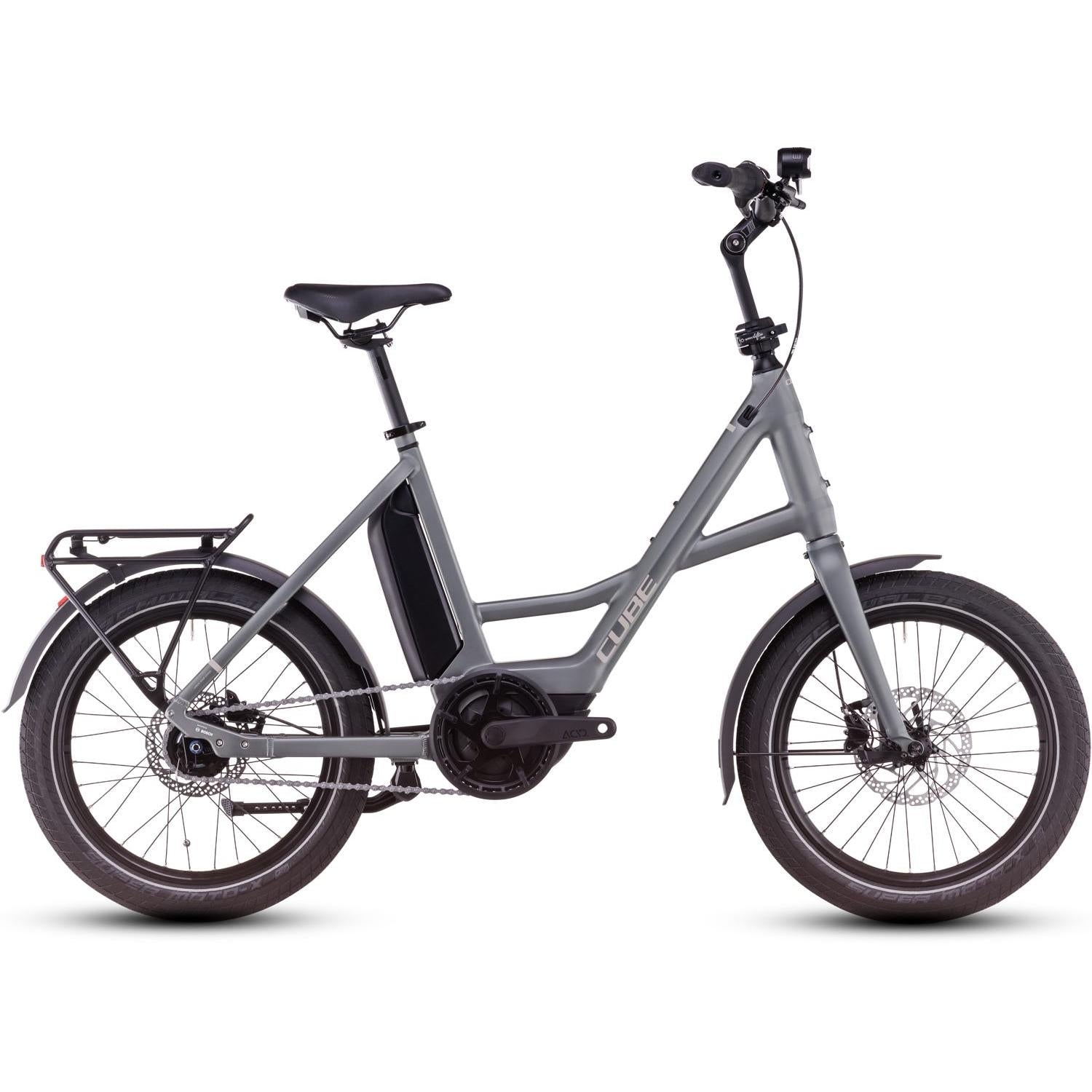 Cube Compact Hybrid Comfort 500 Electric Compact Bike Flashgrey'n'Smoke