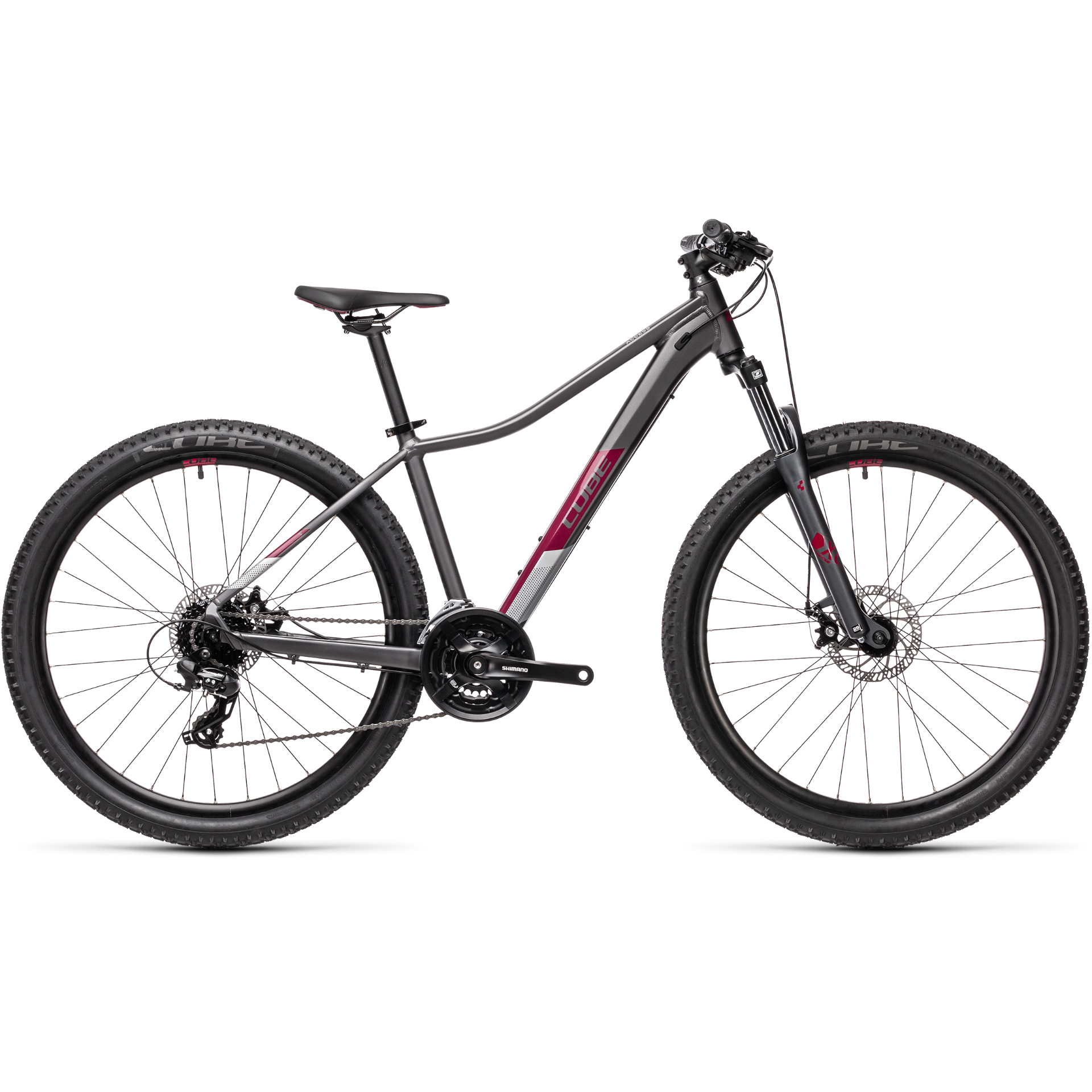 Cube Access WXS Women's Mountain Bike Grey/Berry
