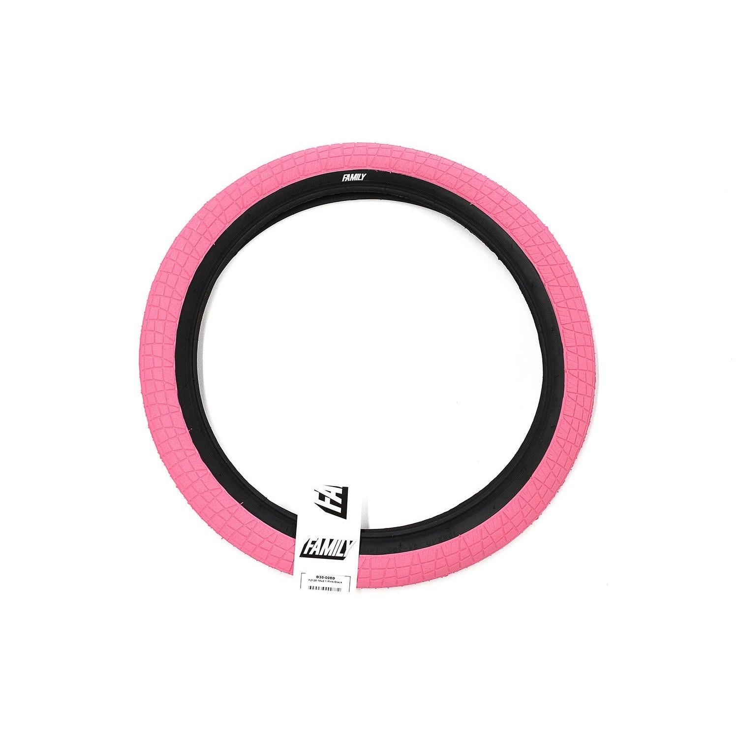 Family F2128 BMX Tyre 18 x 2.10 Pink/Black Wall