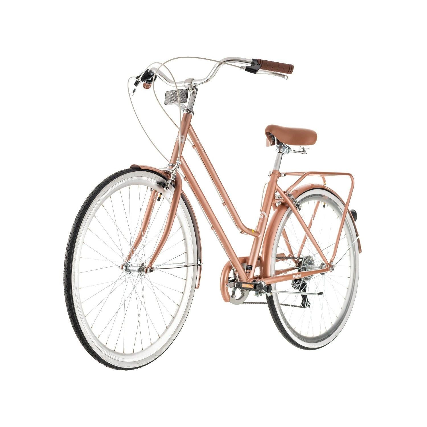 Pedal Uptown Classic Vintage Cruiser Bike Rose Gold
