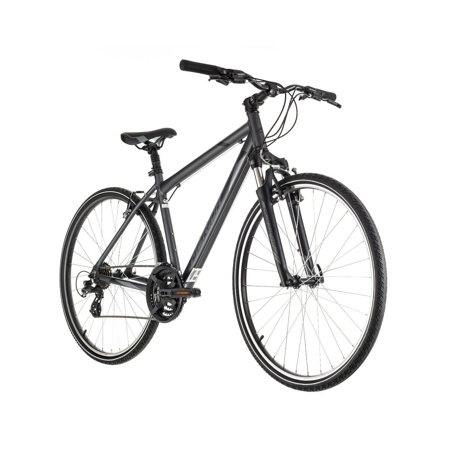 Merida Crossway 10-V Hybrid Bike Silver/Black