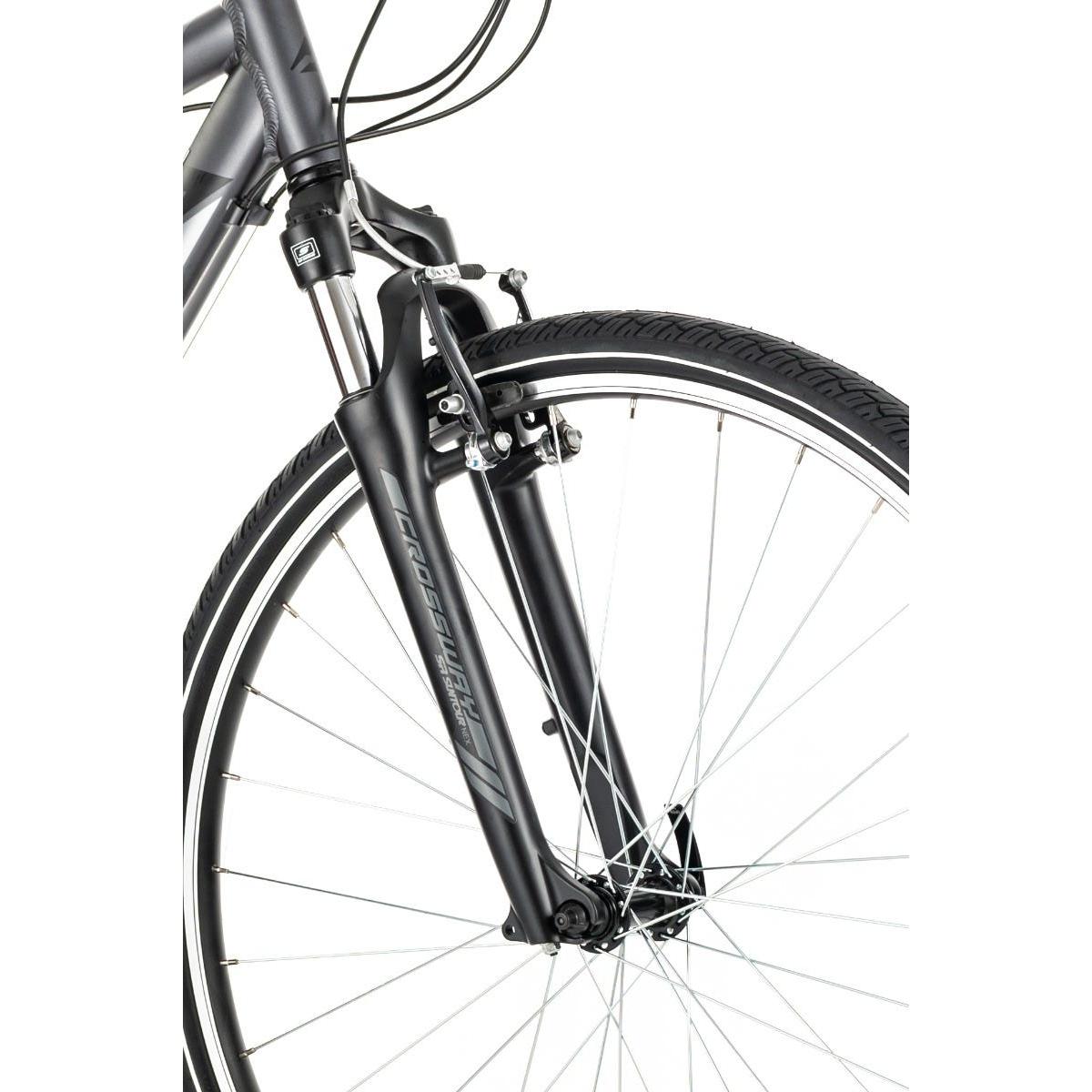 Merida Crossway 10-V Hybrid Bike Silver/Black