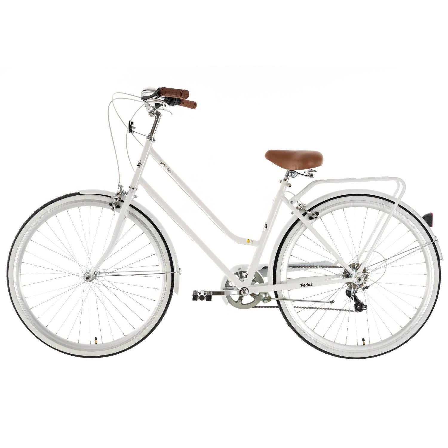 Pedal Uptown Vintage Cruiser Bike Classic White