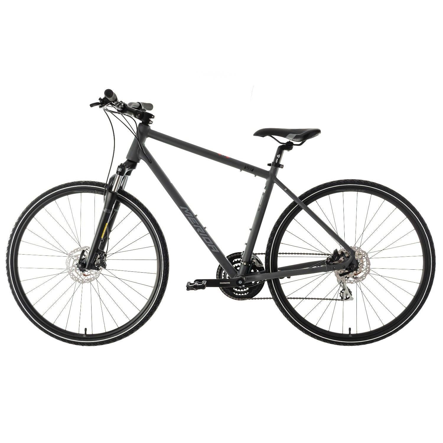 Merida Crossway 20 Hybrid Bike Silk Anthracite/Grey/Black