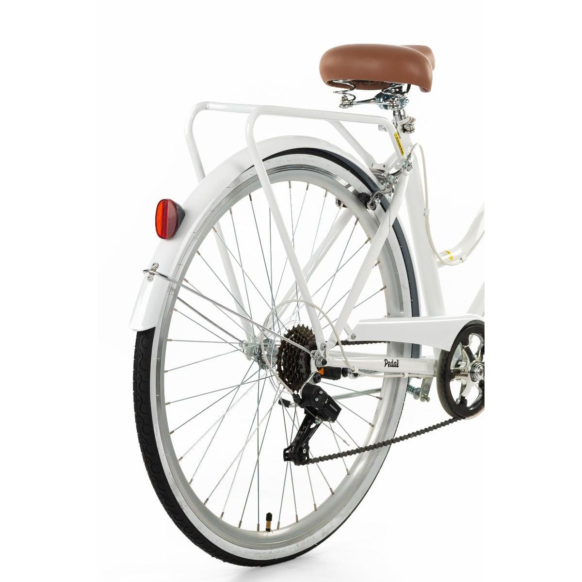 Pedal Uptown Vintage Cruiser Bike Classic White