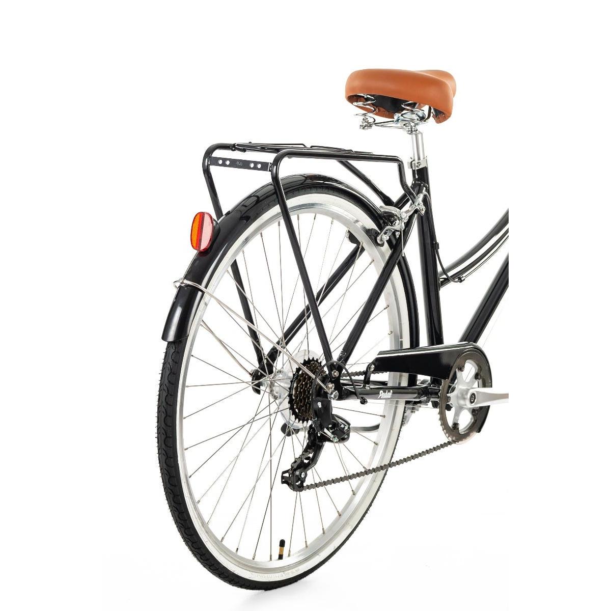Pedal Uptown DLX Vintage Cruiser Bike Black