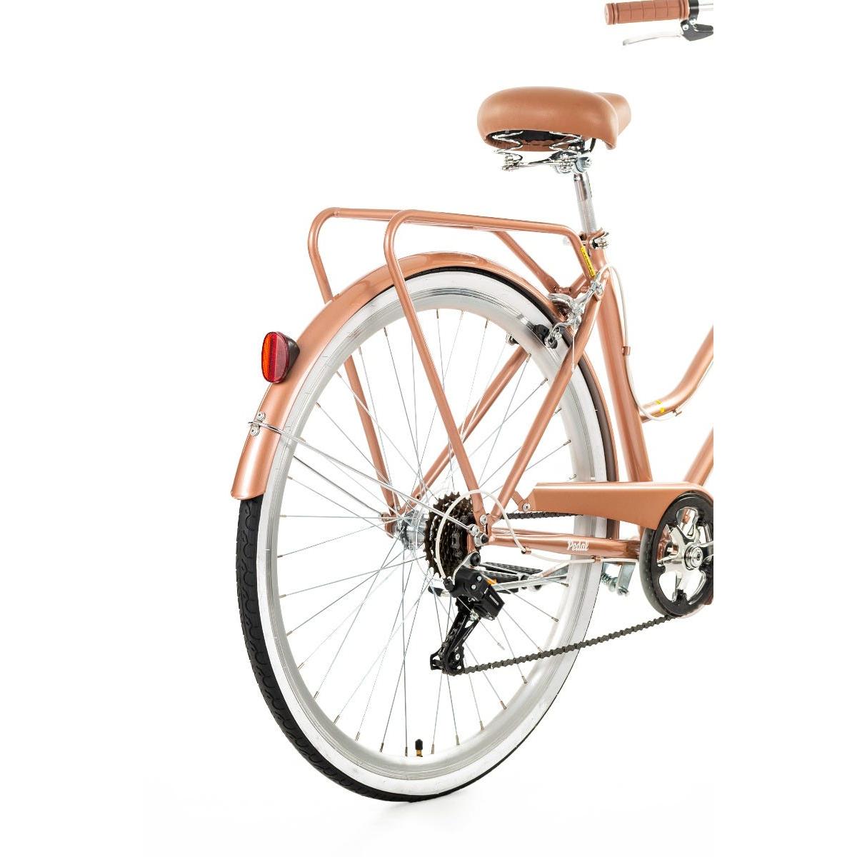 Pedal Uptown Classic Vintage Cruiser Bike Rose Gold