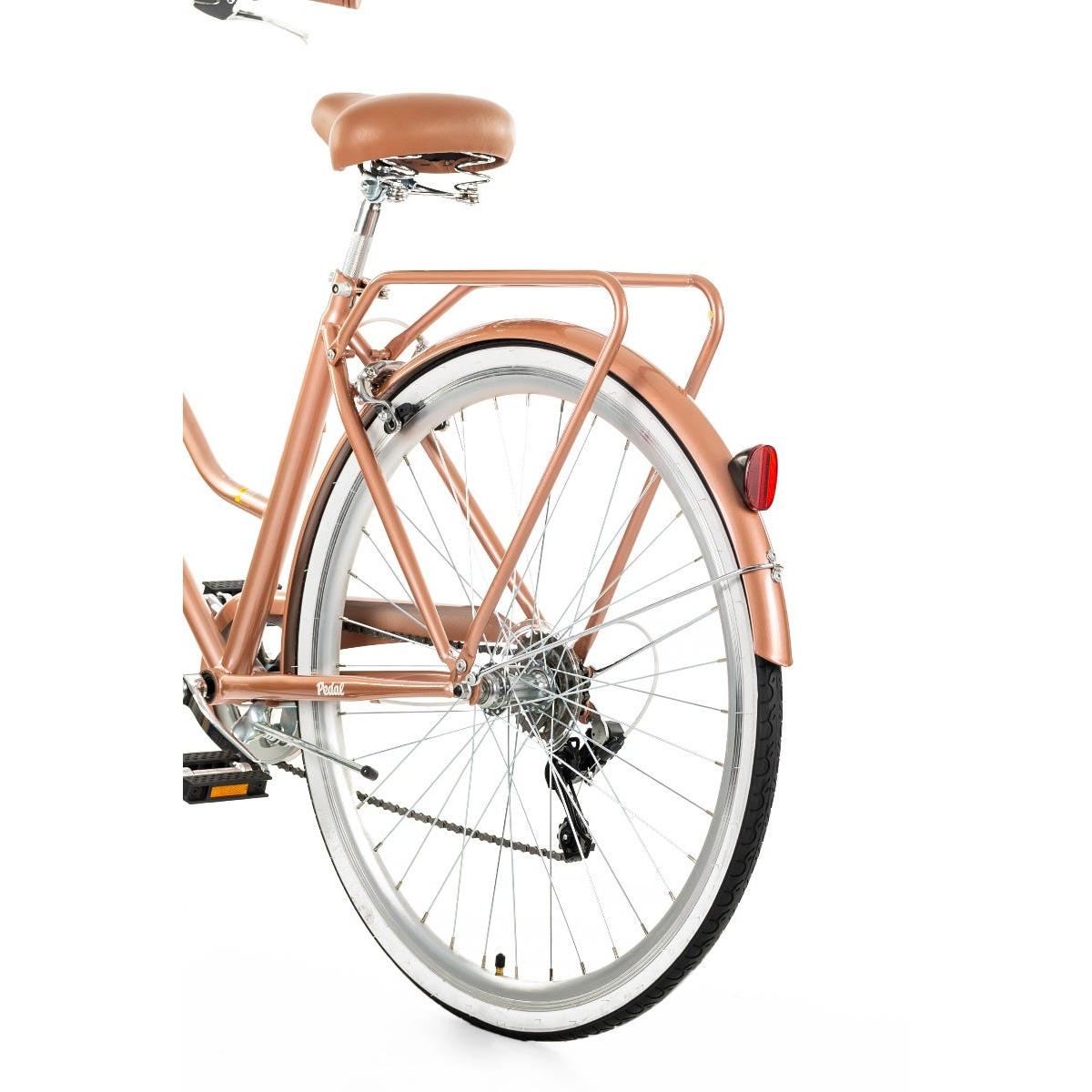 Pedal Uptown Classic Vintage Cruiser Bike Rose Gold