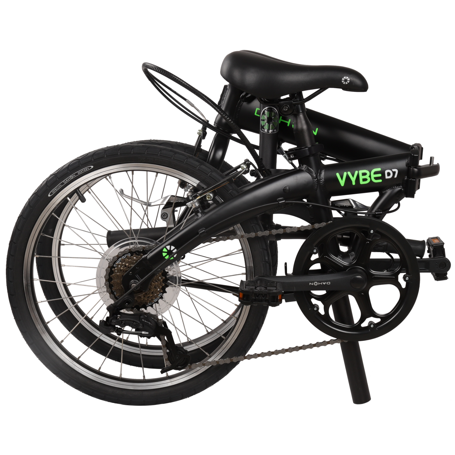 Dahon Vybe D7 Folding Bike Black/Green