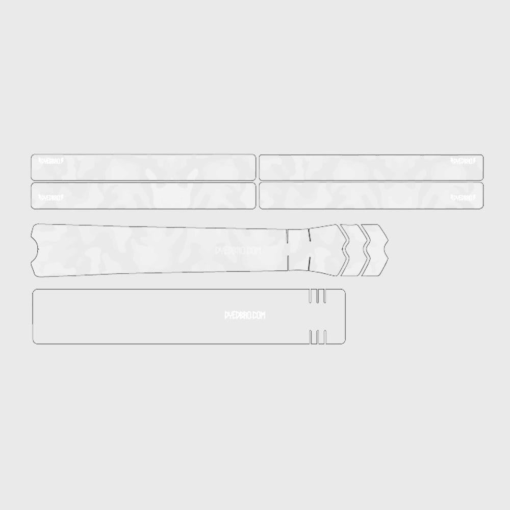DYEDbro Frame Protector Kit White Camo
