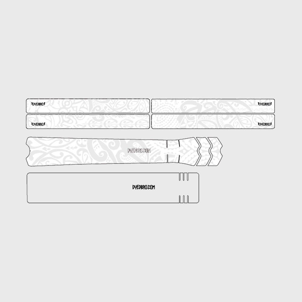 DYEDbro Frame Protector Kit White Maori