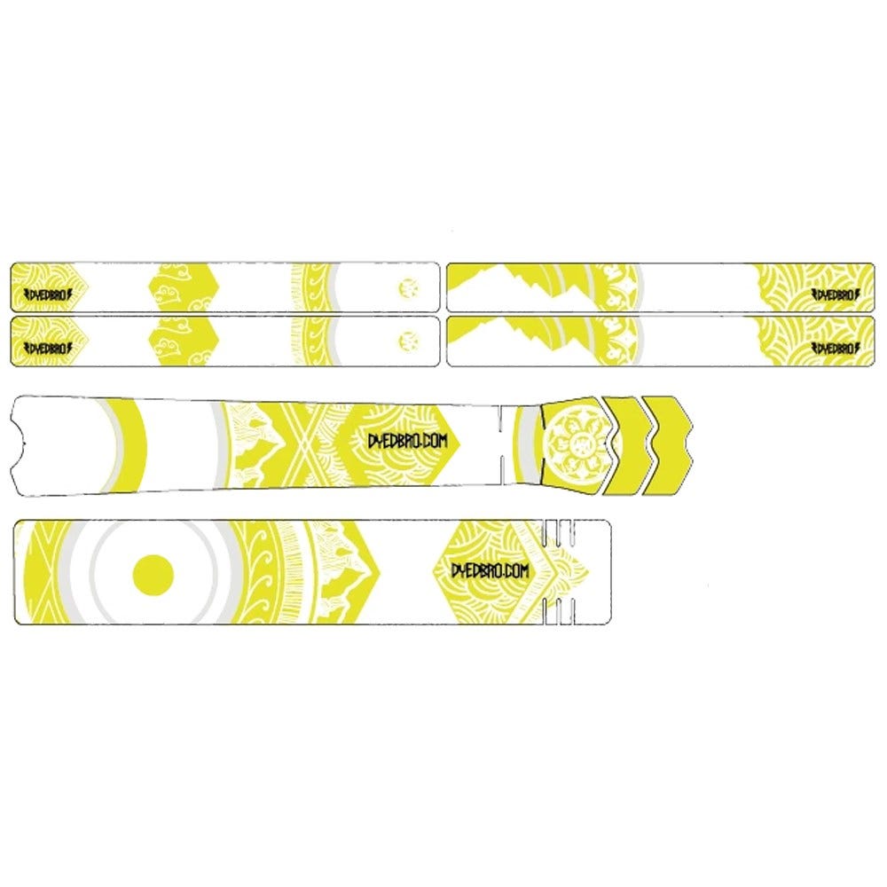 DYEDbro Frame Protector Kit White/Yellow Mandala