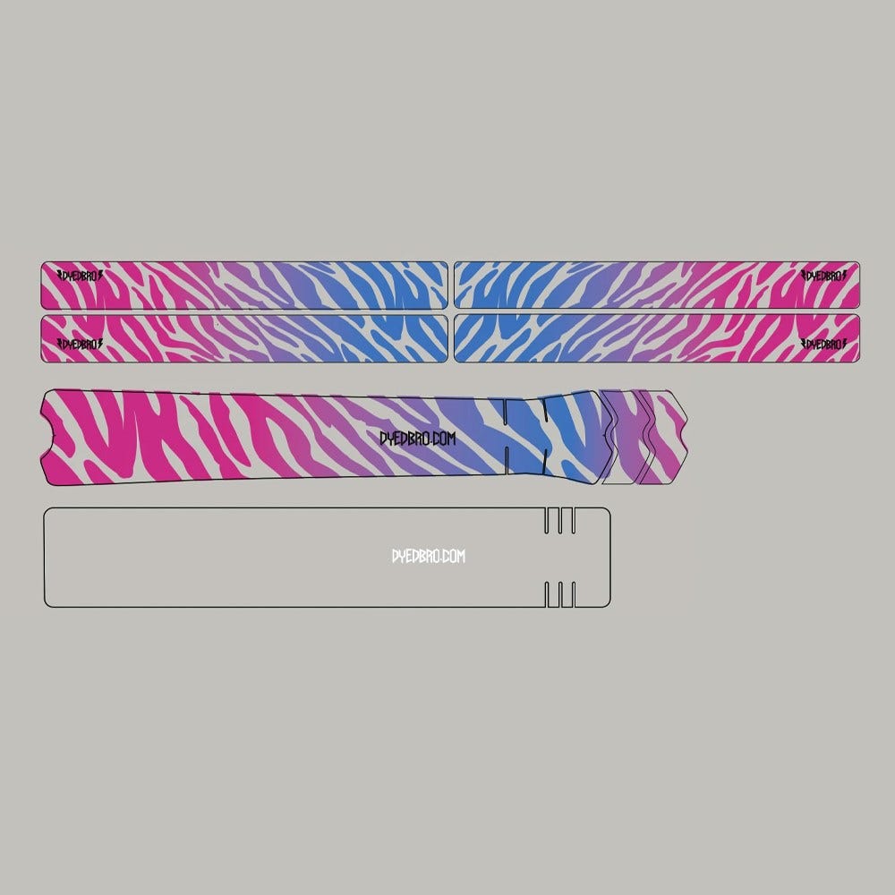 DYEDbro Frame Protector Kit Retro Zebra