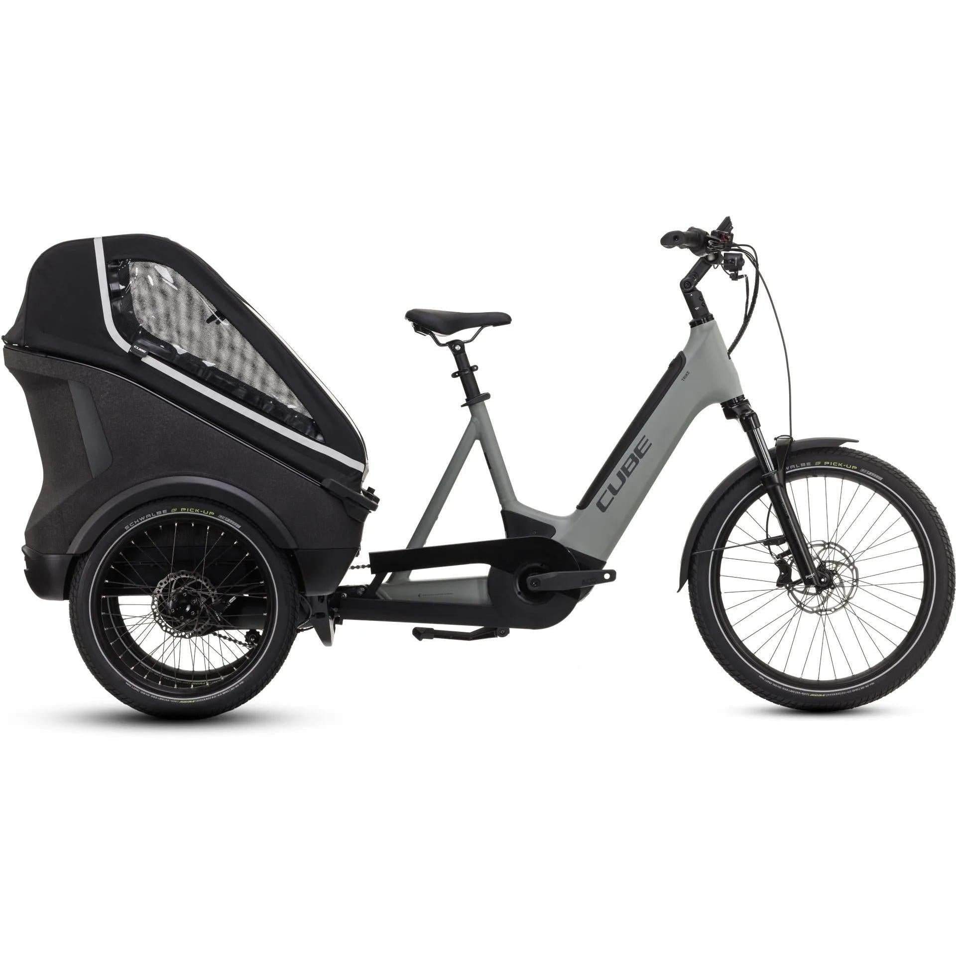 EX-DEMO Cube Family Hybrid 750 Electric Trike Swampgrey'n'Reflex