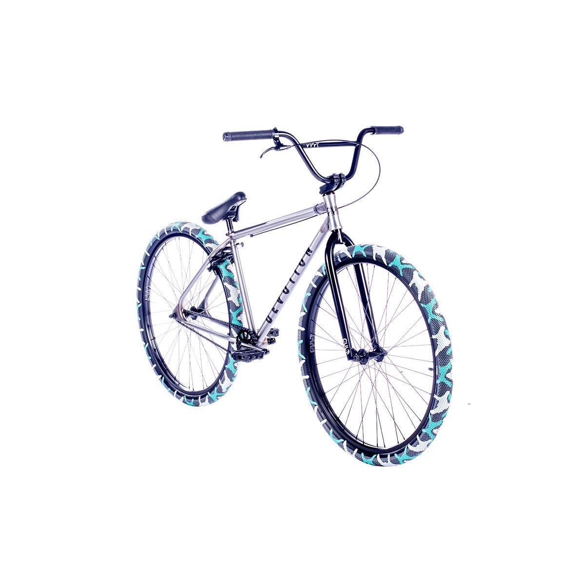 Cult Devotion 29'' Cruiser Bike Clear Raw/Camo Tyres